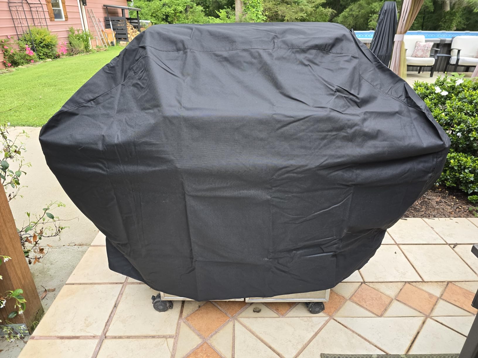 Unicook 55 Inch Grill Cover for Outdoor Grill, Heavy Duty Waterproof | Compatible with Weber Charbroil Nexgrill Gas Grills & More, UV Resistant BBQ Cove with Handles, Airflow Vents & Secure Straps customer photo 1