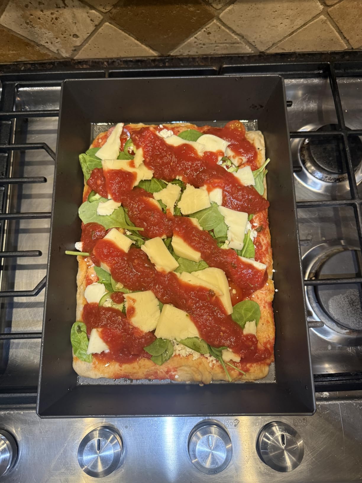 Lloyd Pans Kitchenware 8 Inch by 10 Inch Detroit Style Pizza Pan - PSTK customer photo 2