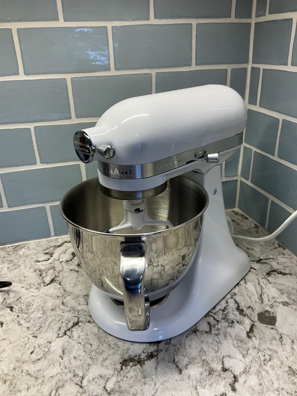 KitchenAid Artisan Mini, 3.5-Qt Tilt Head Stand Mixer, Black Matte | 3.5 Quart Capacity for Smaller Batches, 10 Speeds, 3 Accessories, Model KSM3316XBM customer photo 1