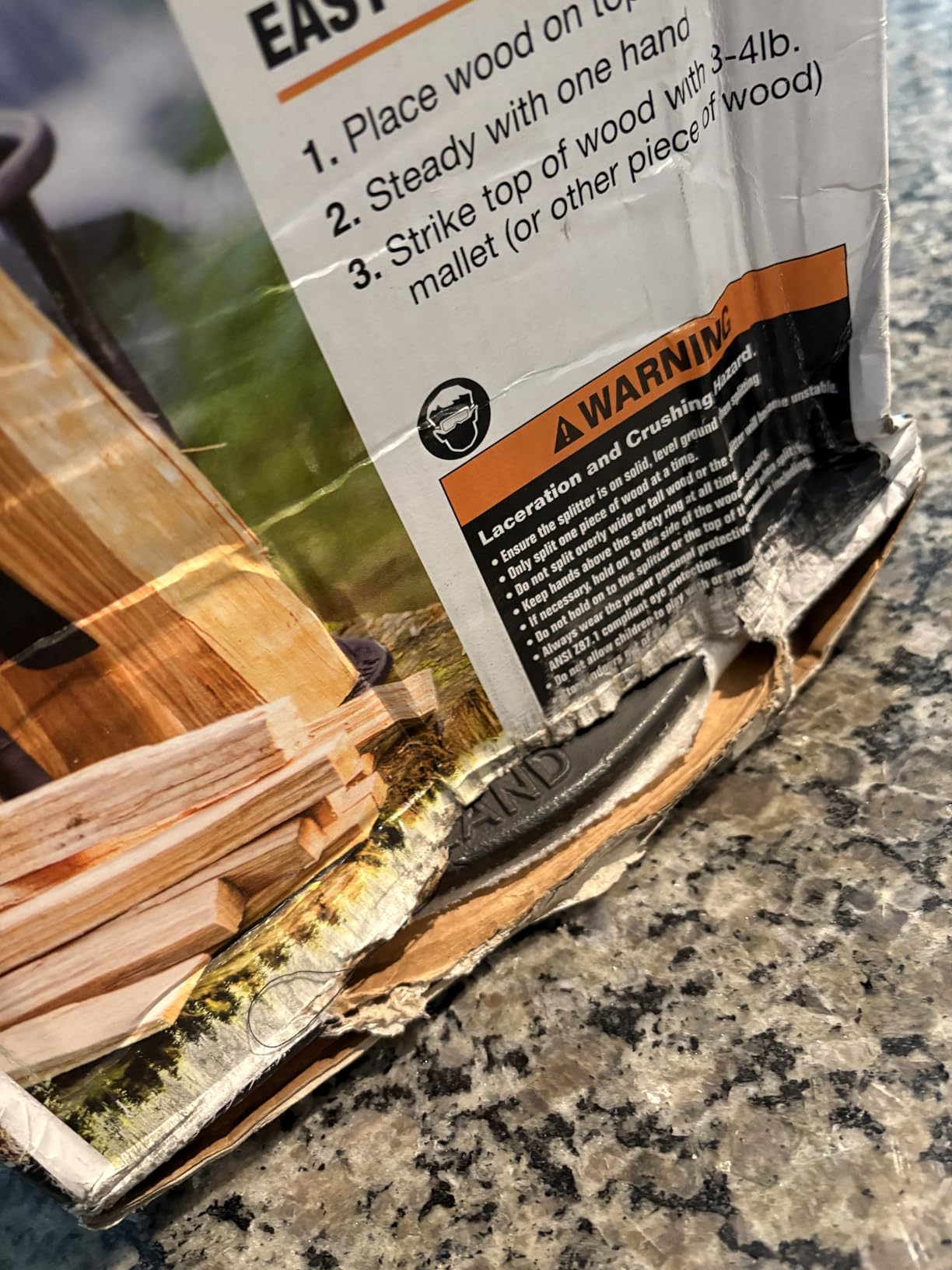 Kindling Cracker Original Firewood Kindling Splitter, 6.5in. Opening customer photo 2