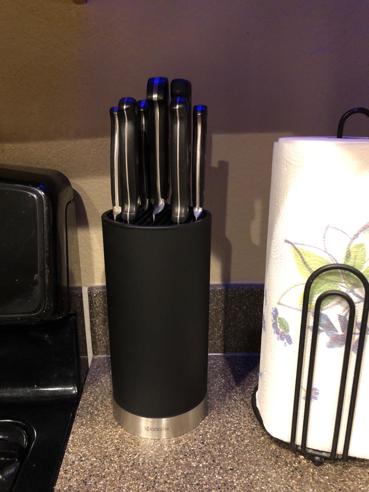 KYOCERA Universal Knife Block - Compact Round Storage for Ceramic Knives customer photo 1