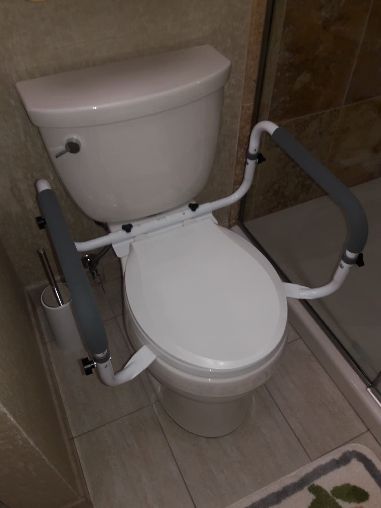 Vive Toilet Safety Rail - Adjustable Grab Bar - Compact Support Frame customer photo 2