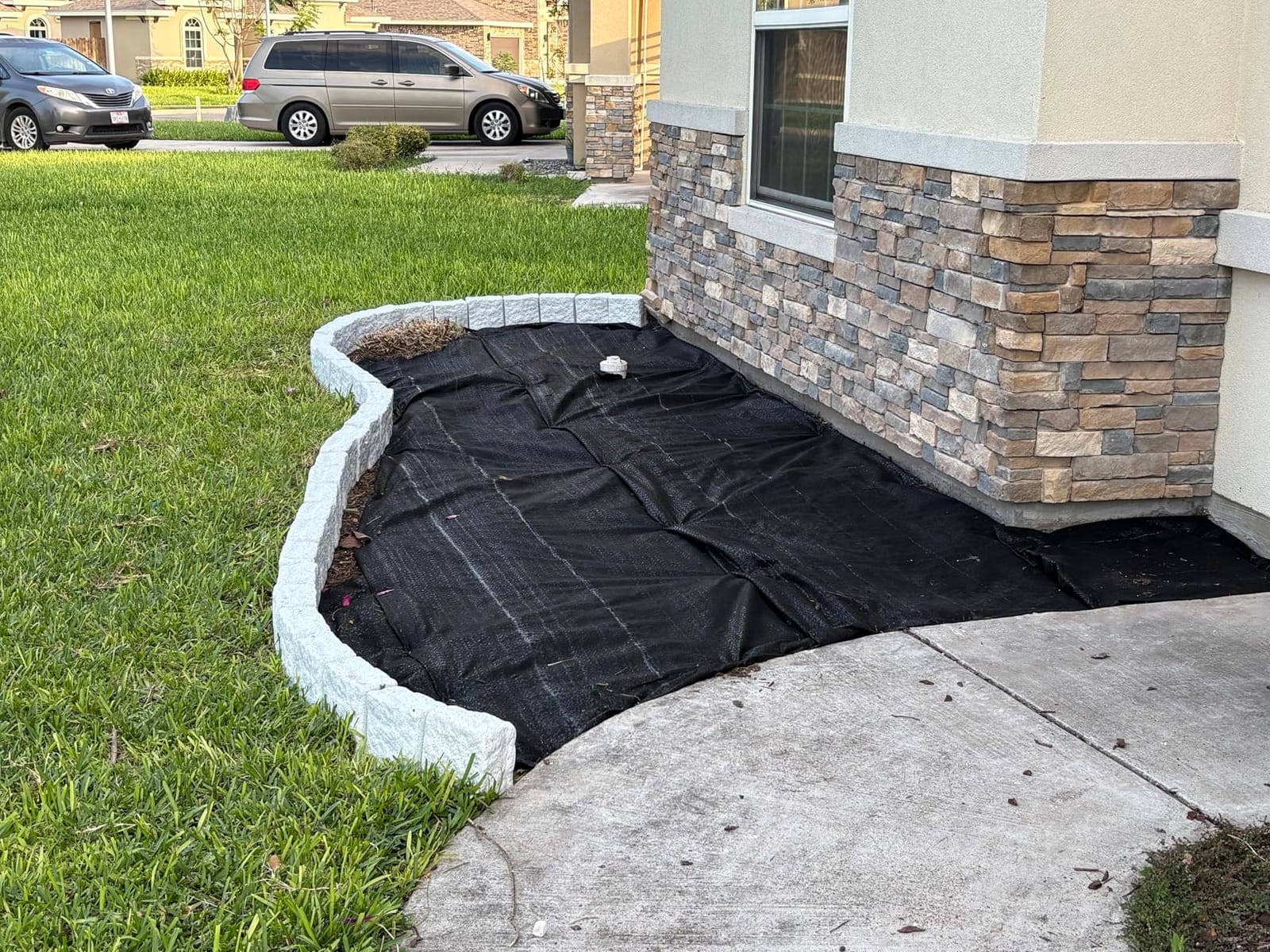 ECOgardener Premium 5oz Landscape Fabric, 3ft x 100ft Pro Garden Weed Barrier - Durable & Heavy Duty Weed Block Gardening Mat, Easy Setup & Superior Weed Control, Eco-Friendly & Convenient Design customer photo 1