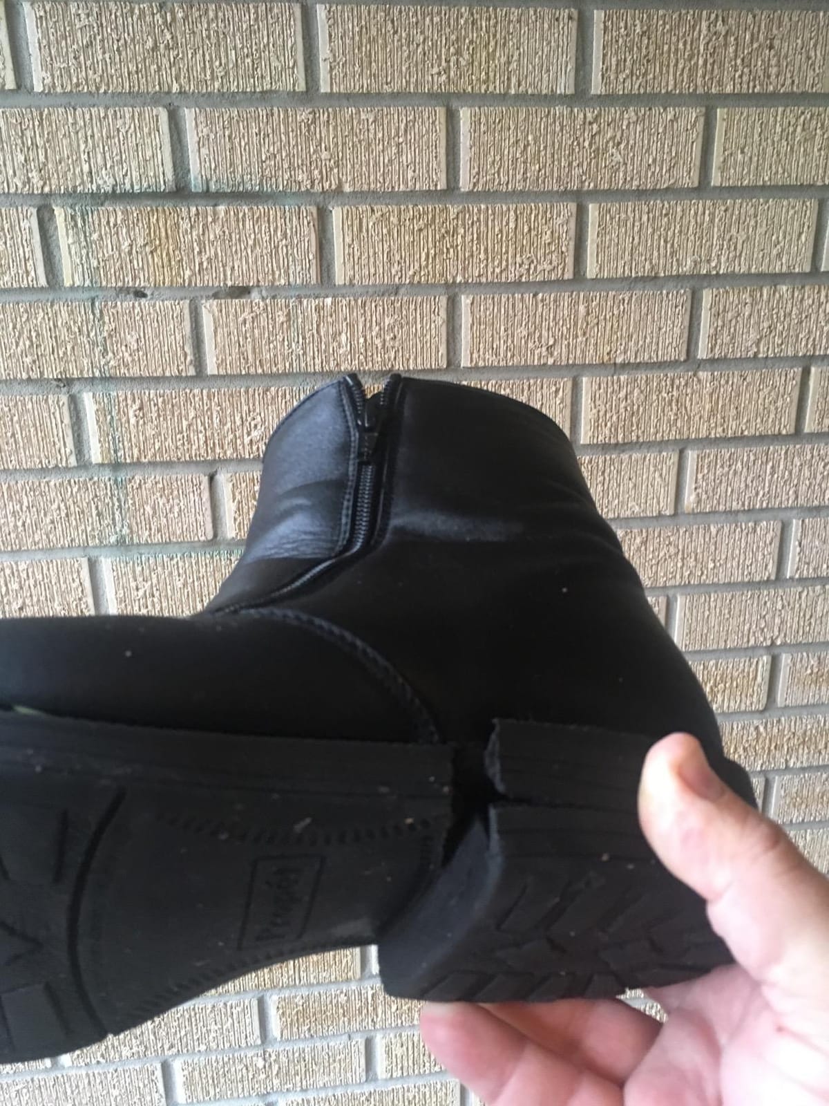 Propet Mens Troy Zippered Round Toe Casual Boots Ankle - Black customer photo 2