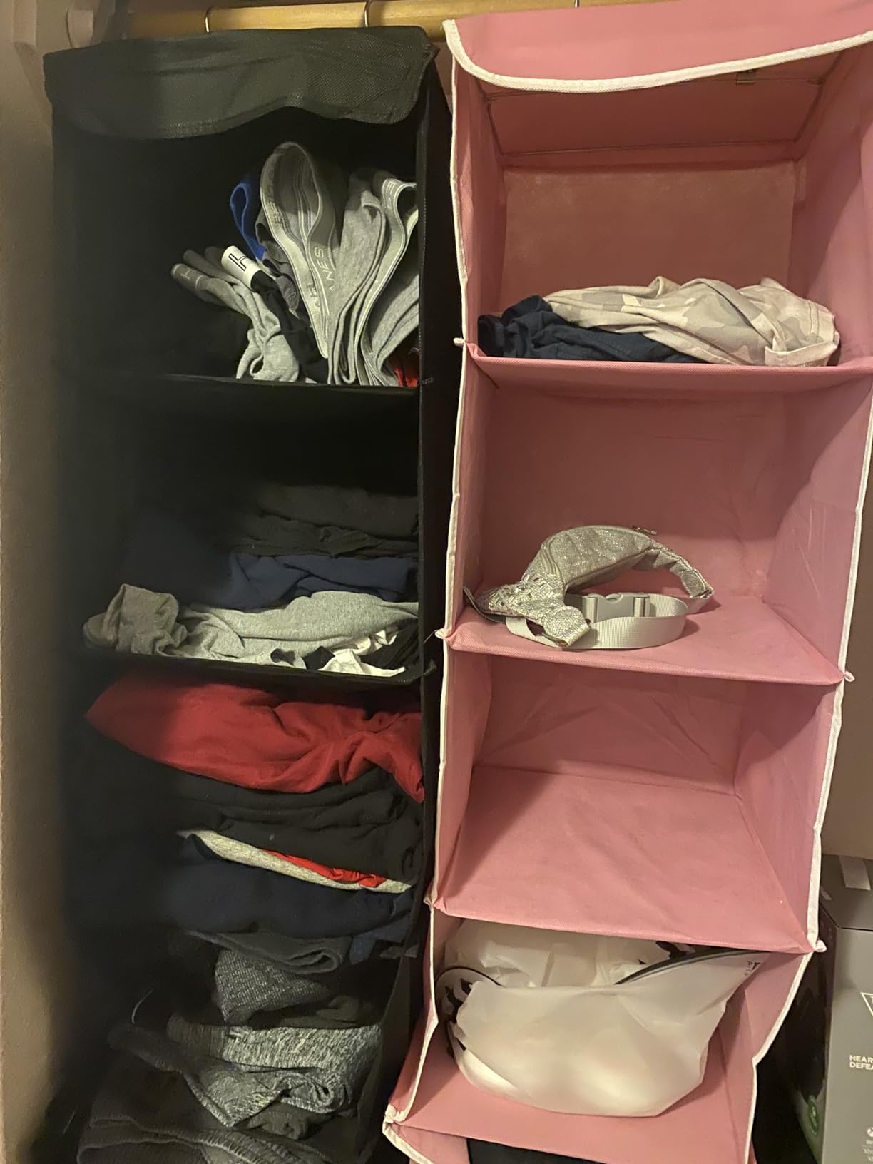 Simple Houseware 5 Shelf Hanging Closet Organizer, Gray customer photo 2