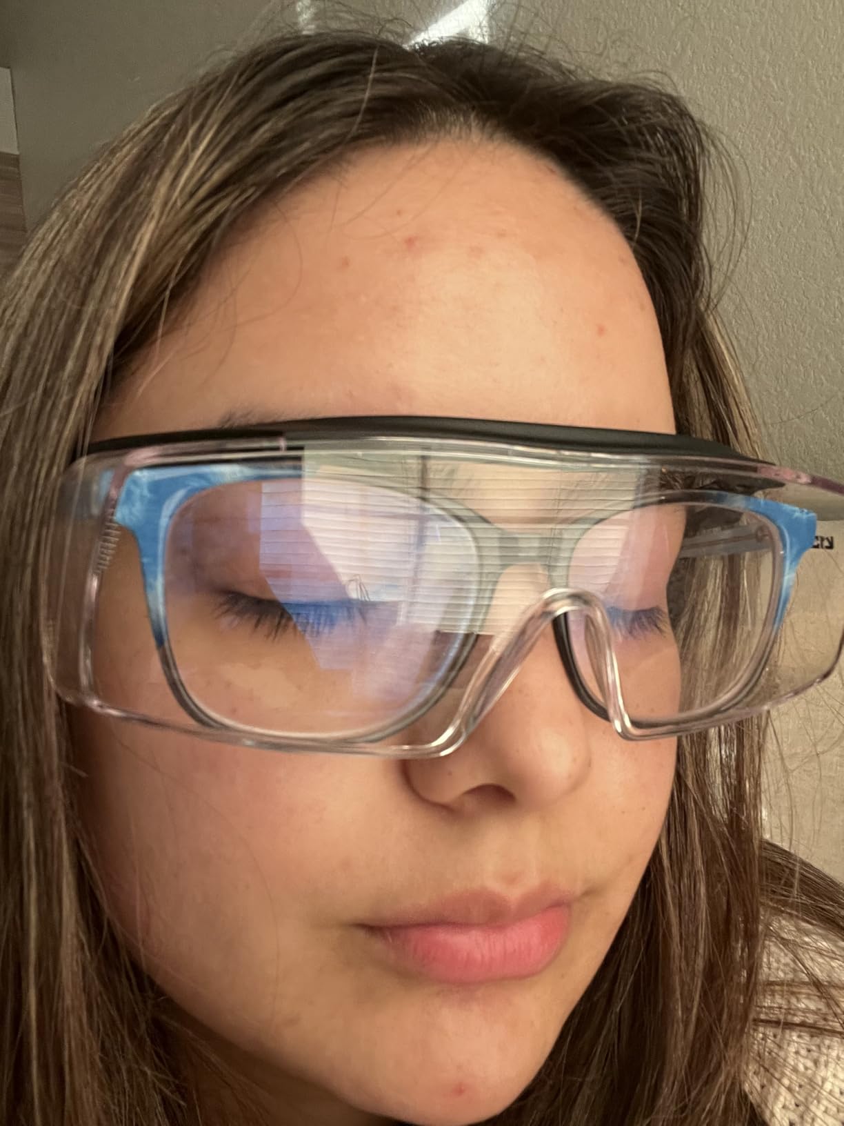 NoCry Safety Glasses Over Eyeglasses for Men and Women with Anti Scratch Lenses and Integrated Side Shields — Adjustable Temples with Anti-Slip Tips — 100% UV Protective Eyewear — ANSI Z87 Certified customer photo 2