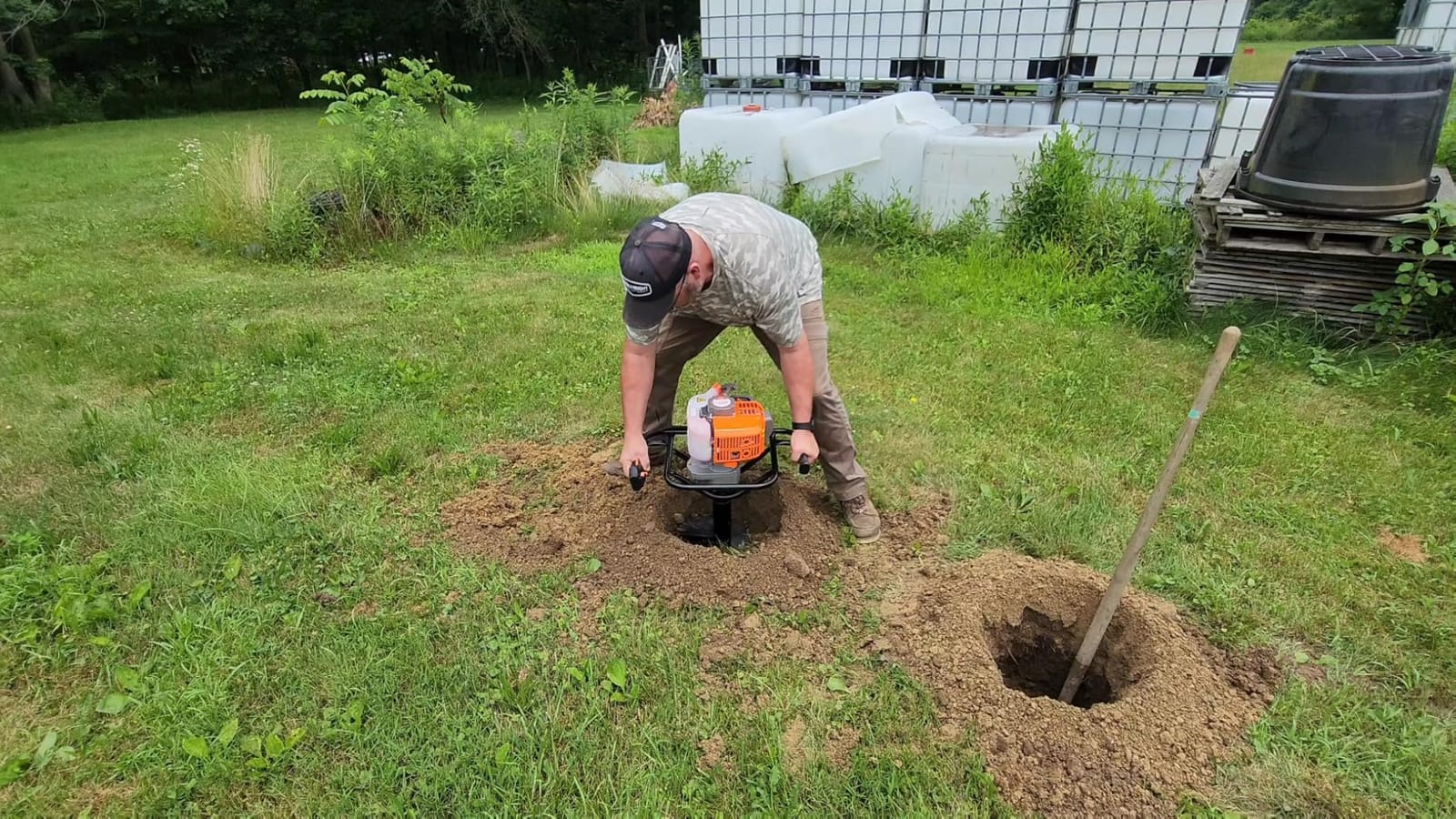PROYAMA 54cc Post Hole Digger, Gas Powered Easy Start Earth Auger Digger customer photo 1