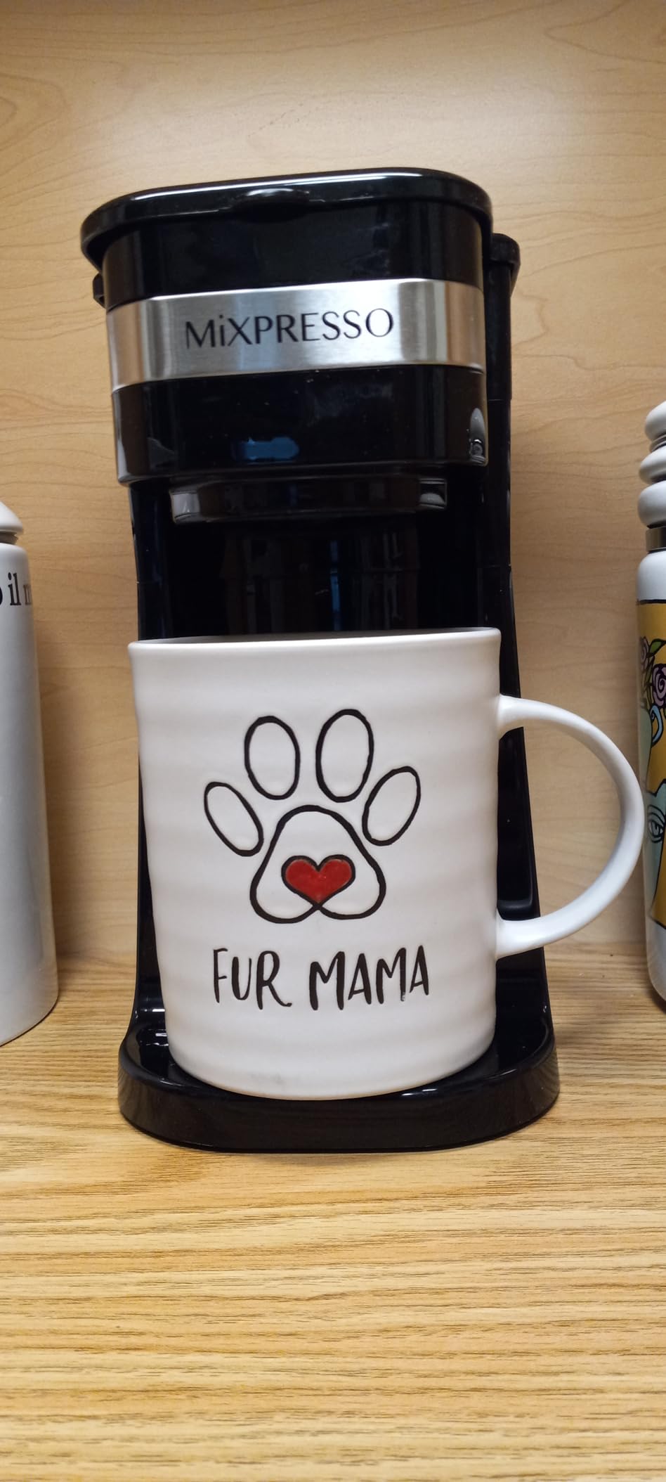 Mixpresso Single Serve & Single Cup Coffee Maker with 14oz Travel Mug Black customer photo 1
