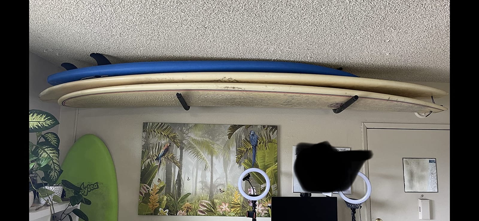 StoreYourBoard Stand Up Paddle Board and Kayak Rack - Surfboard Wall Mount and Garage Ceiling Storage Racks - Heavy-Duty Indoor Board and Paddle Organizer - Space-Saving Kayak Wall Mount - X-Large customer photo 1