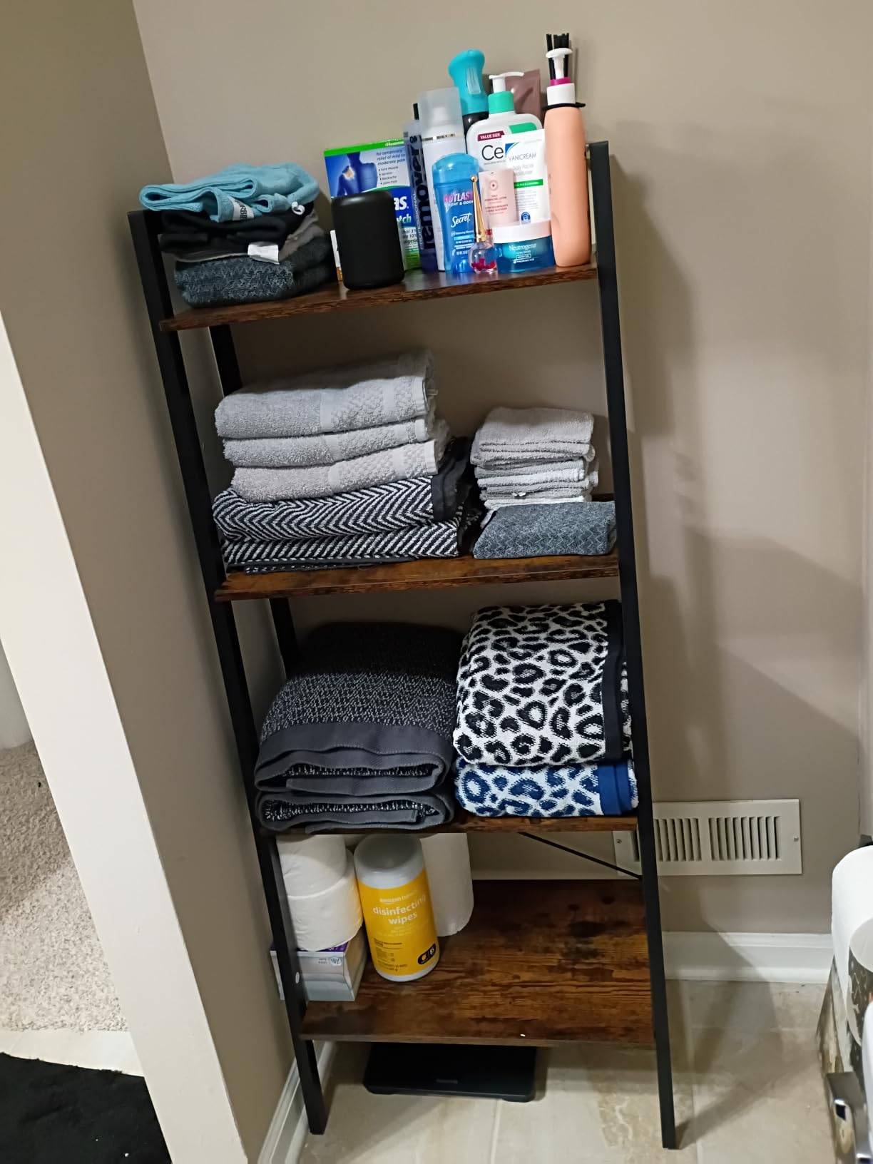 VASAGLE Ladder Shelf, Bookcase Book Shelf, Storage Shelves, 4-Tier, 22In customer photo 1
