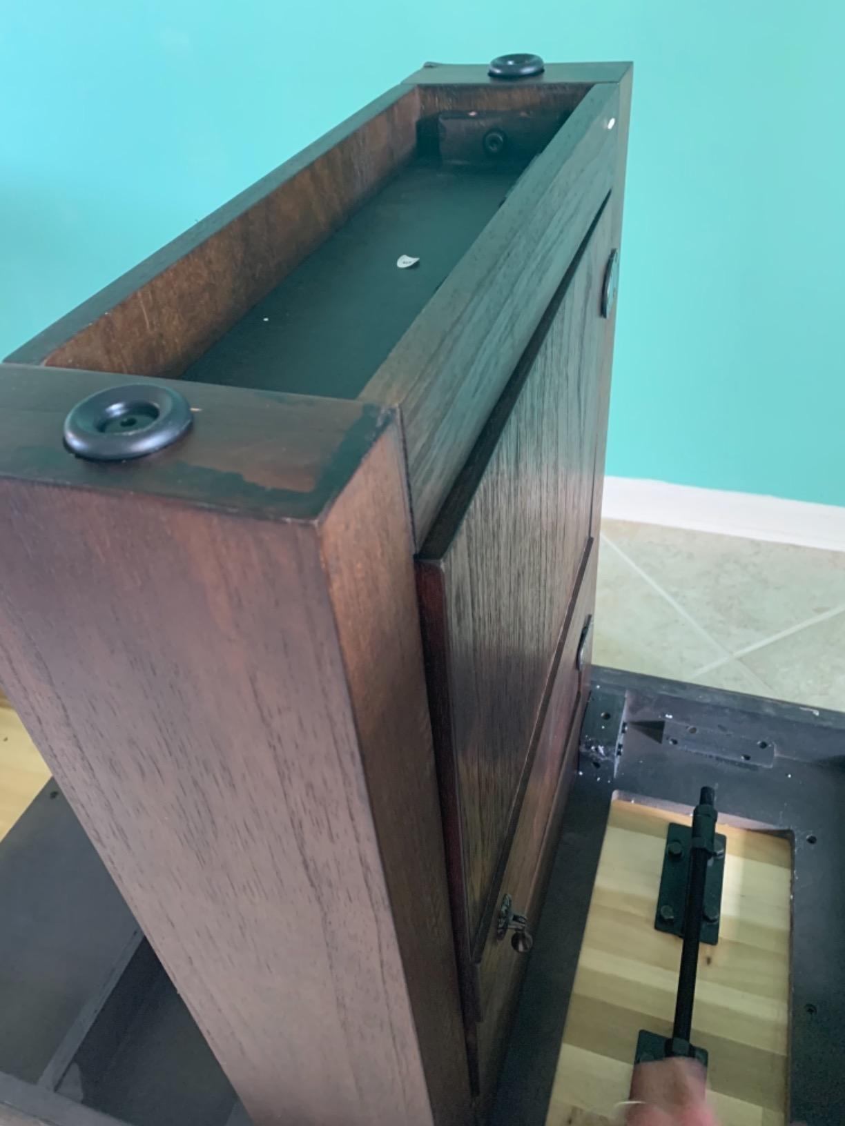 Barrington 12 Ft. Shuffleboard Table, Solid Wood, Storage Cabinets customer photo 1
