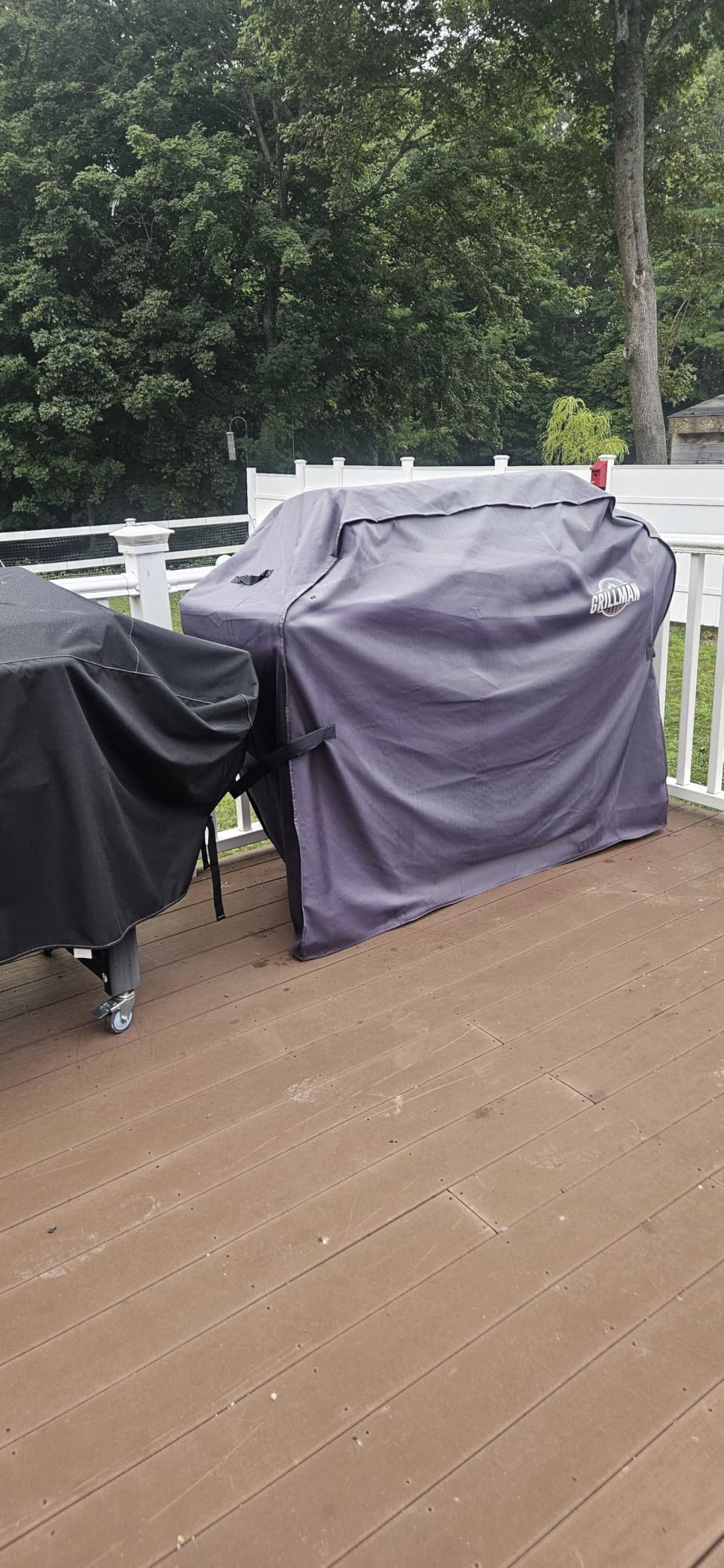 Grillman Grill Cover, BBQ Outdoor Grill Covers, Charcoal, Gas Grills, Waterproof, Rip-Proof, Weather-Resistant, Anti-UV, Barbecue Cover for Weber, Genesis, Charbroil, Nexgrill, etc (Black, 58 Inch) customer photo 1