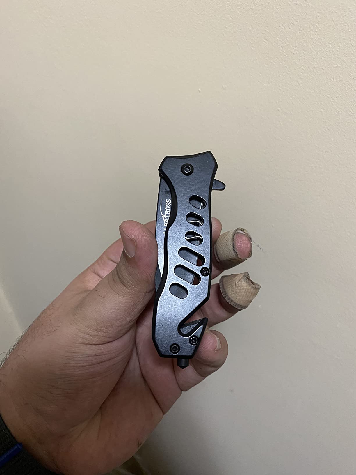ALBATROSS EDC Cool Sharp Tactical Folding Pocket Knife, SpeedSafe Spring Assisted Opening Knifs with Liner Lock, Pocketclip, Glass Breaker, Seatbelt Cutter customer photo 1