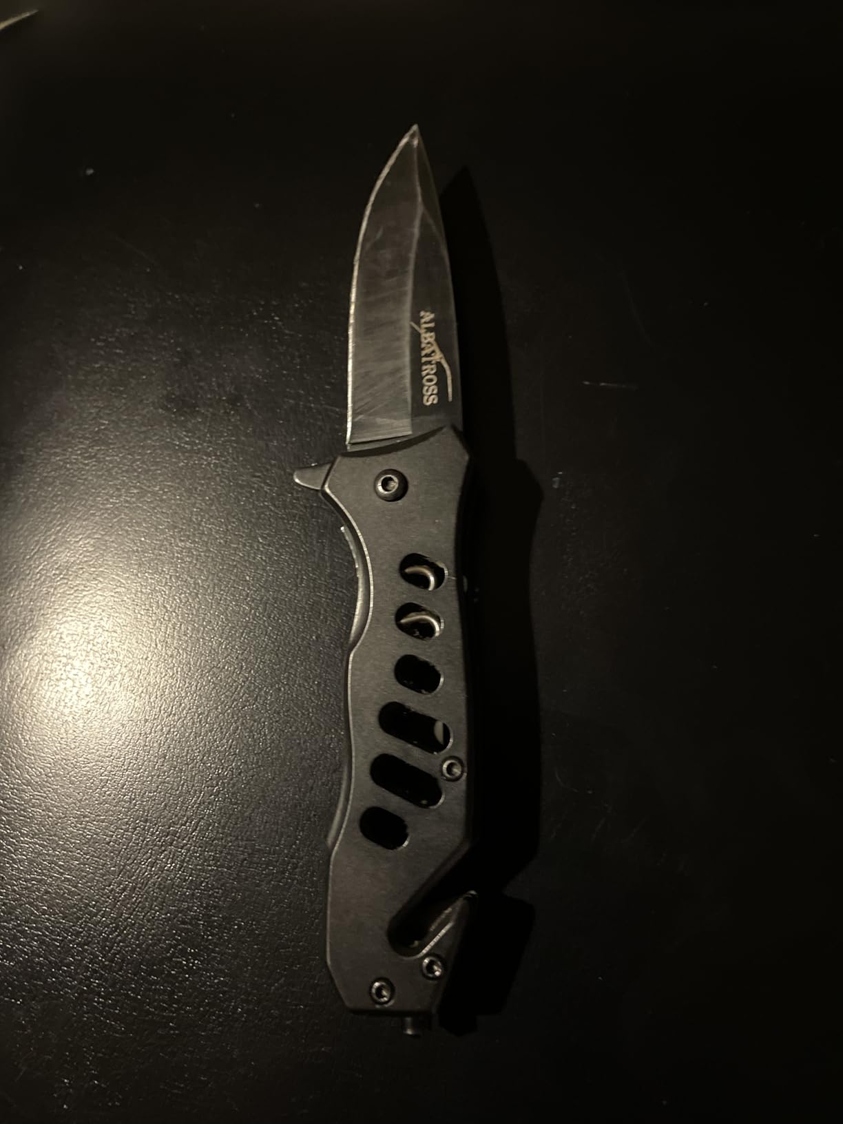 ALBATROSS EDC Cool Sharp Tactical Folding Pocket Knife, SpeedSafe Spring Assisted Opening Knifs with Liner Lock, Pocketclip, Glass Breaker, Seatbelt Cutter customer photo 2