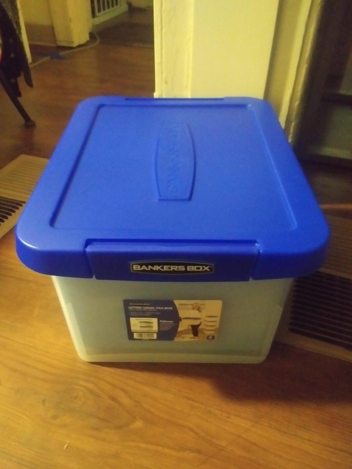 Bankers Box Heavy-Duty Plastic File Box, Letter/Legal customer photo 1