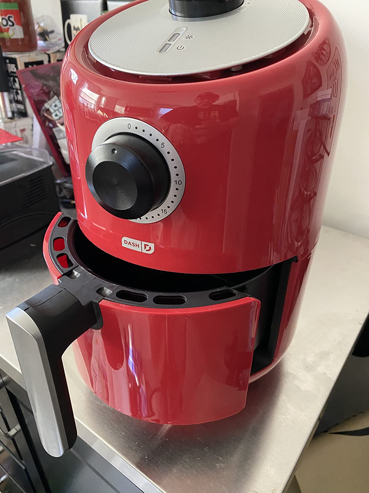 Dash Compact Air Fryer - Healthy Cooking with Auto Shut-Off Feature, Adjustable Temperature Control & Nonstick Fry Basket - Has AirCrisp Technology - 2 Quart - Cool Grey customer photo 1