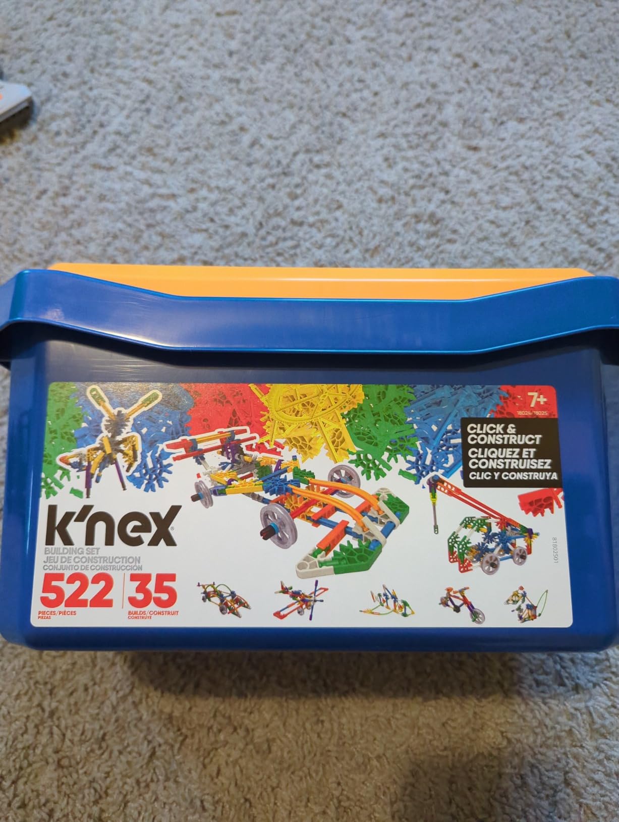 K'NEX - Click & Construct Value Building Set - 522 Pieces, STEM Building, Creative Play Set‚ Ages 7+ customer photo 1