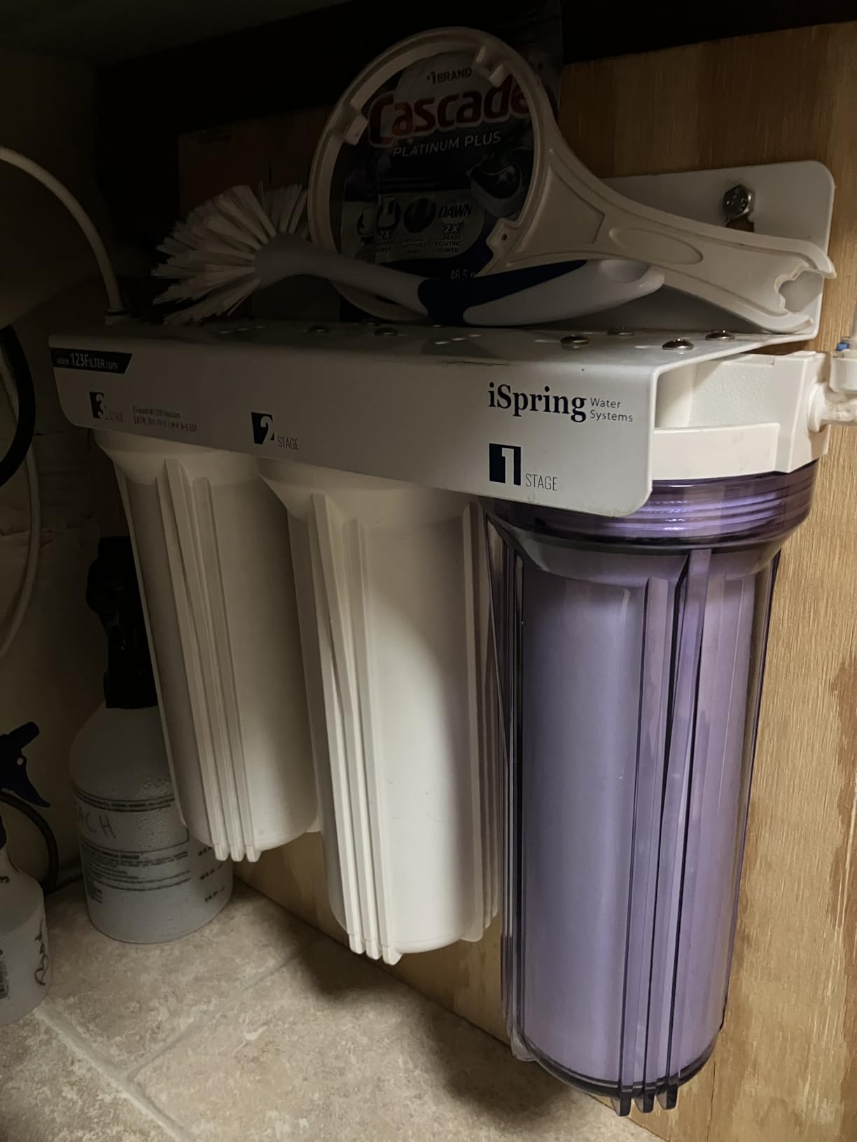 iSpring US31 3-Stage Under Sink Water Filter System with Faucet, 1 Year | 10000 Gal, NSF/ANSI Certified Filters, Reduces Chlorine, Sediment, and Harmful Chemicals customer photo 2