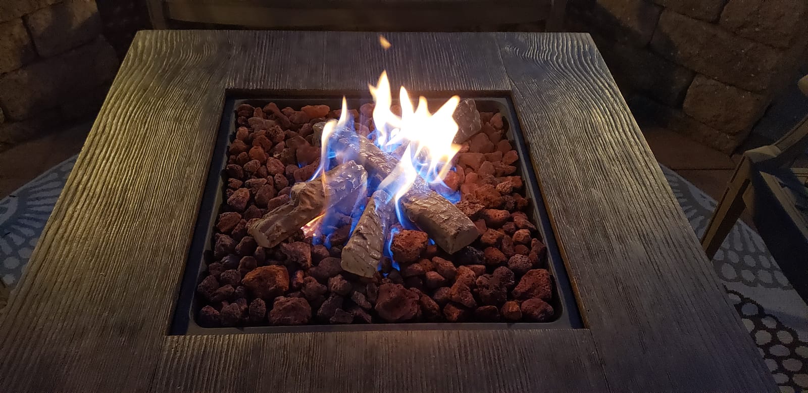 Skyflame Small Gas Fireplace Logs - 4 Pcs Ceramic Wood Logs, Indoor Gas Inserts, Ventless, Propane, Gel, Ethanol, Electric or Outdoor Fireplaces, Fire Pits Decorative customer photo 2