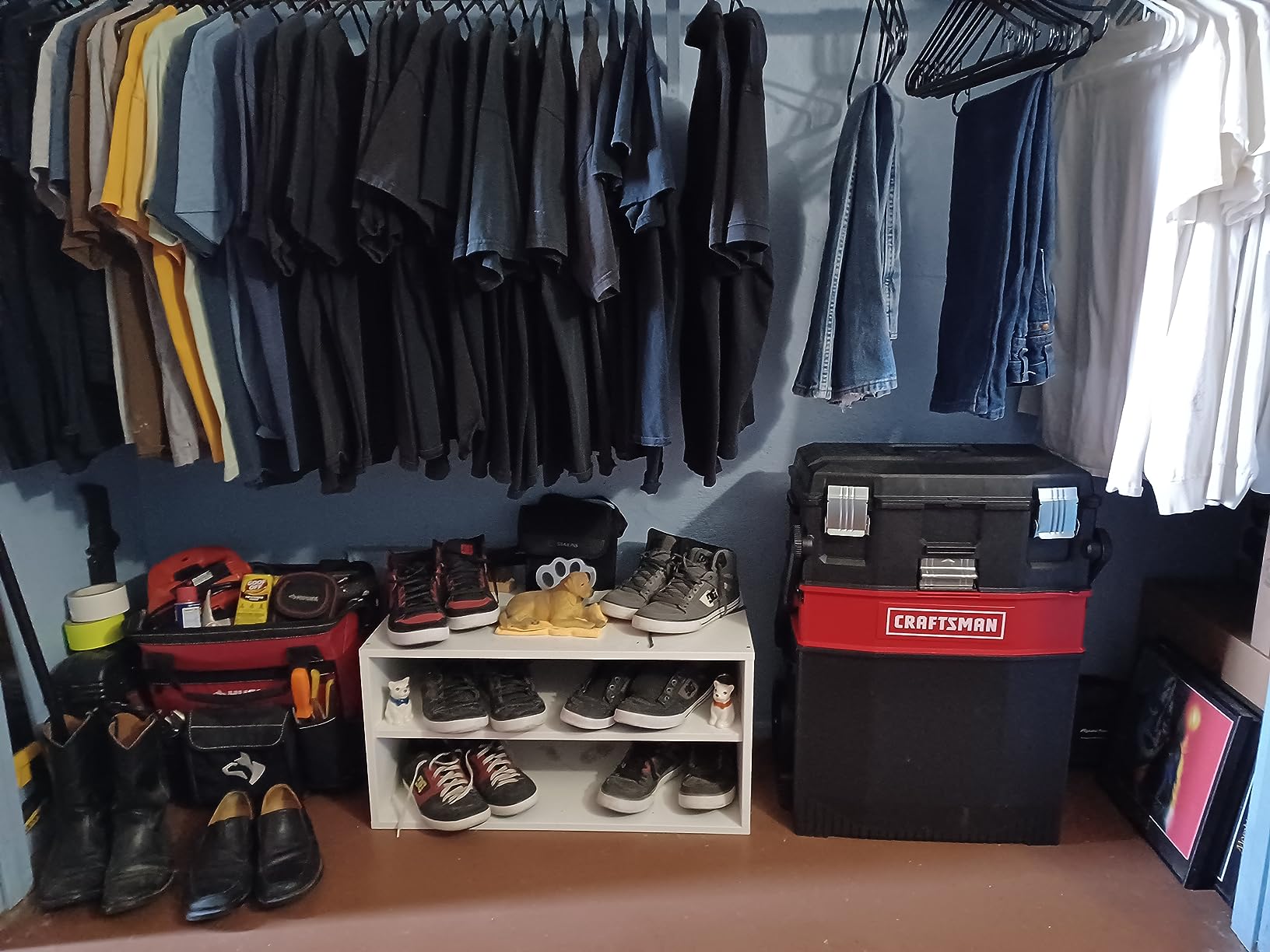 CRAFTSMAN 22-in. Rolling Tool Box with Wheels, Black, Plastic, Lockable (CMST20880) customer photo 2