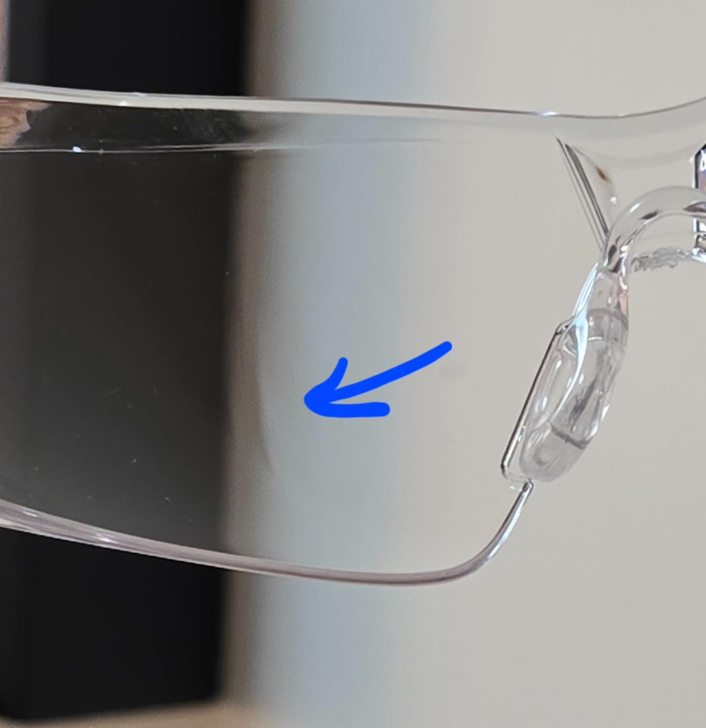 NoCry Clear Safety Glasses for Men and Women with Anti-Fog and Scratch Resistant Wrap Around Lenses, Adjustable Temples and Nose Pads — ANSI Z87 Certified Protective Eyewear with 100% UV Shielding customer photo 2