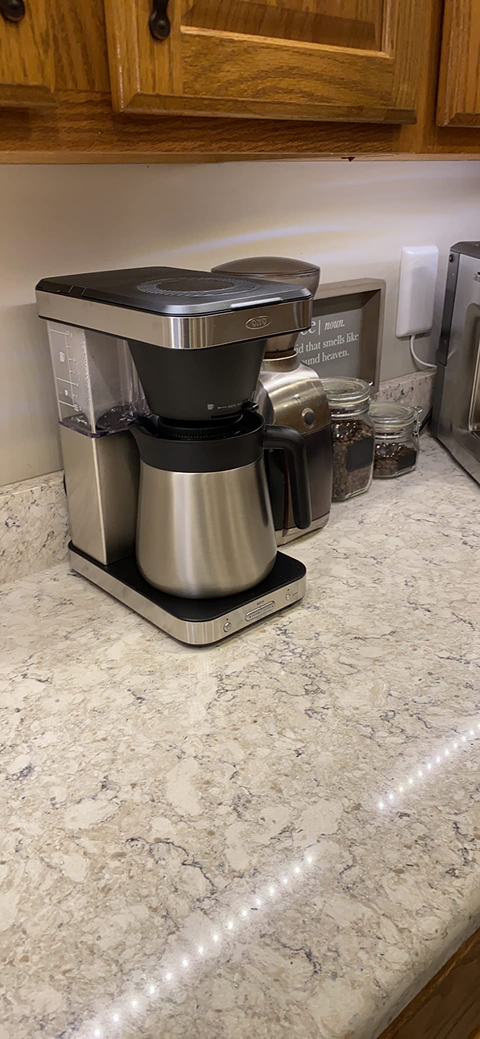 OXO Brew 8-Cup Coffee Maker - Single-Serve, Thermal Carafe, Stainless Steel | SCA Certified Home Brewer, Precise Temperature Control, Rainmaker Shower Head, Brew any amount of coffee from 10 oz to 40 oz customer photo 2