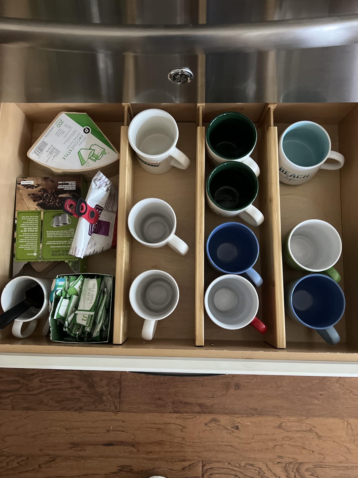Utoplike 4 Pcs Bamboo Kitchen Drawer Dividers, Large Drawers Organizers customer photo 1