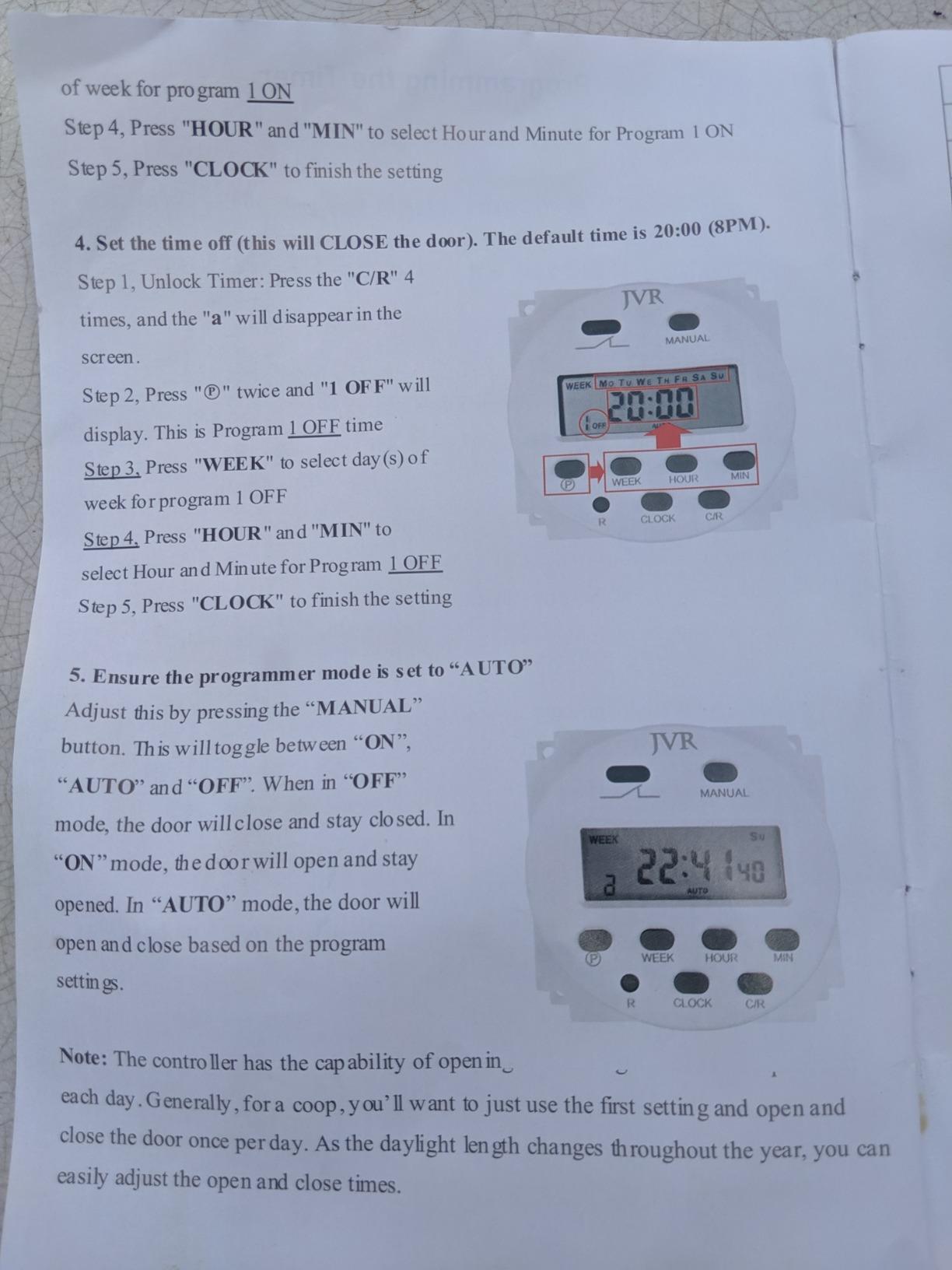 JVR Automatic Chicken Coop Door, Timer, Anti-Pinch, Aluminum Predator Proof customer photo 2