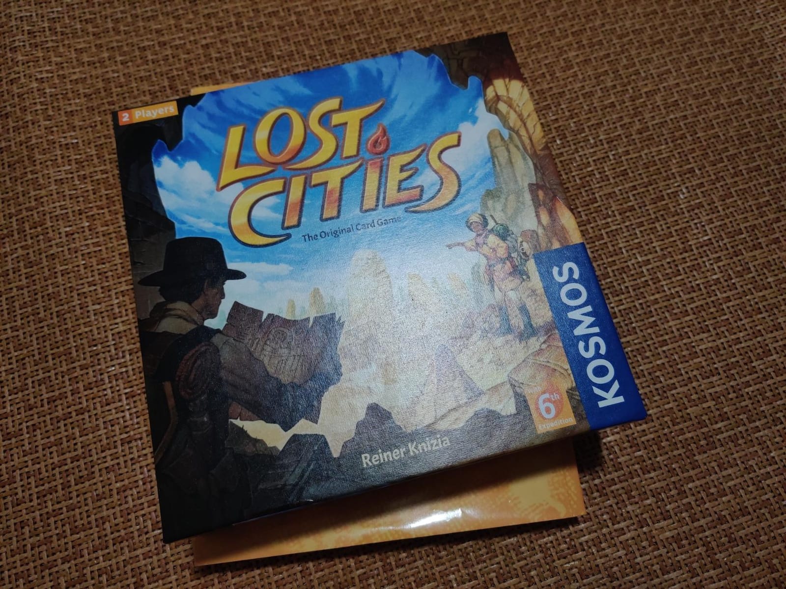Lost Cities Card Game - with 6th Expedition | Two-Sided Board for Classic or New Edition | By Reiner Knizia | A Kosmos Game customer photo 2