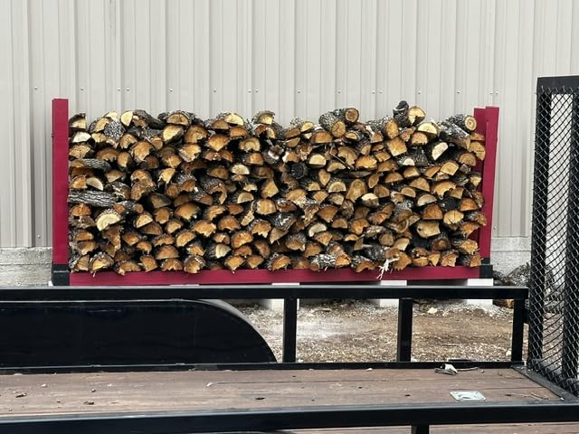 MOFEEZ Outdoor Firewood Log Storage Rack Bracket Kit,Fireplace Wood Storage Holder-Adjustable to Any Length customer photo 2