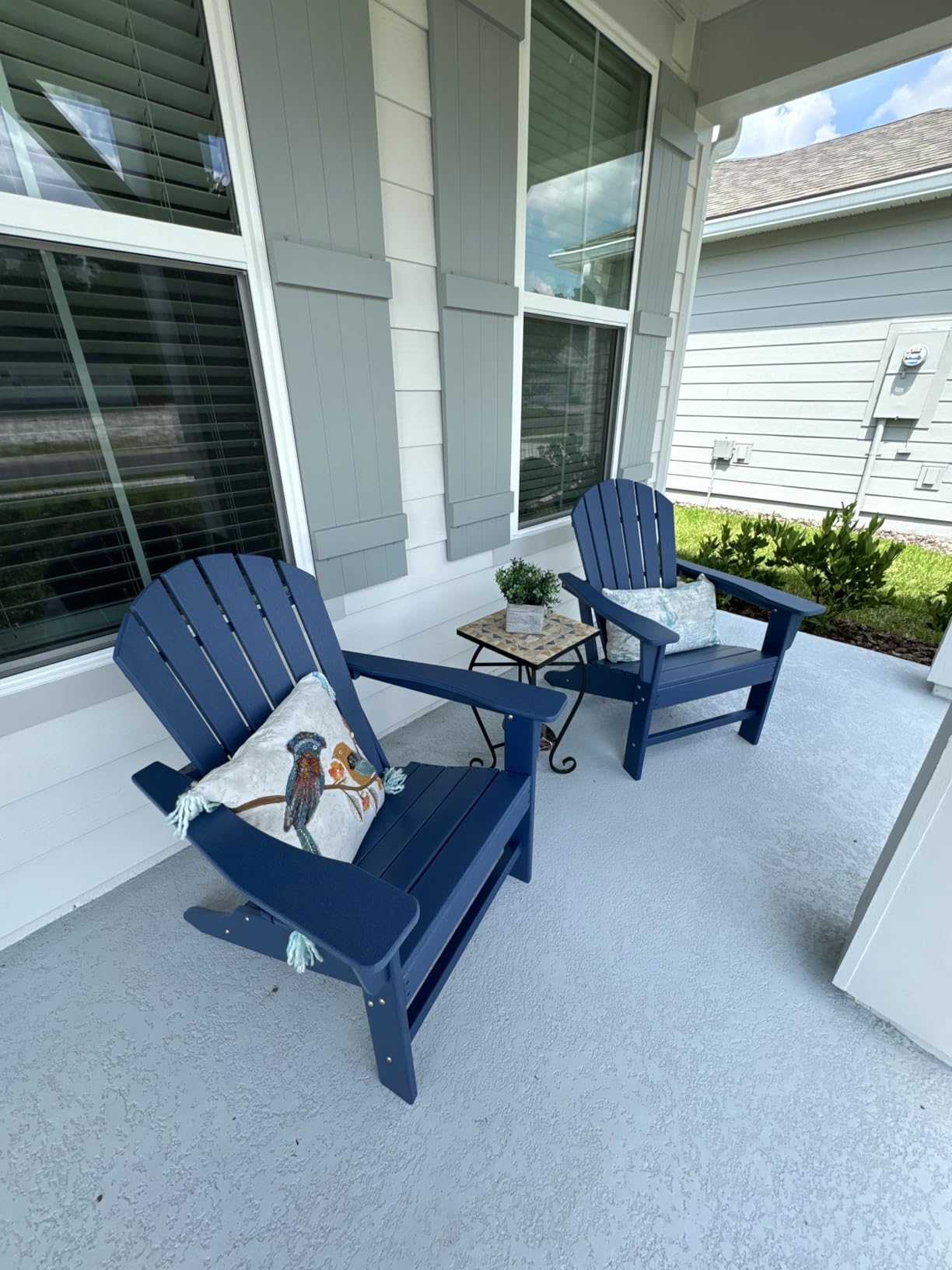 Signature Design by Ashley Sundown Treasure Outdoor Adirondack Chair, White customer photo 2