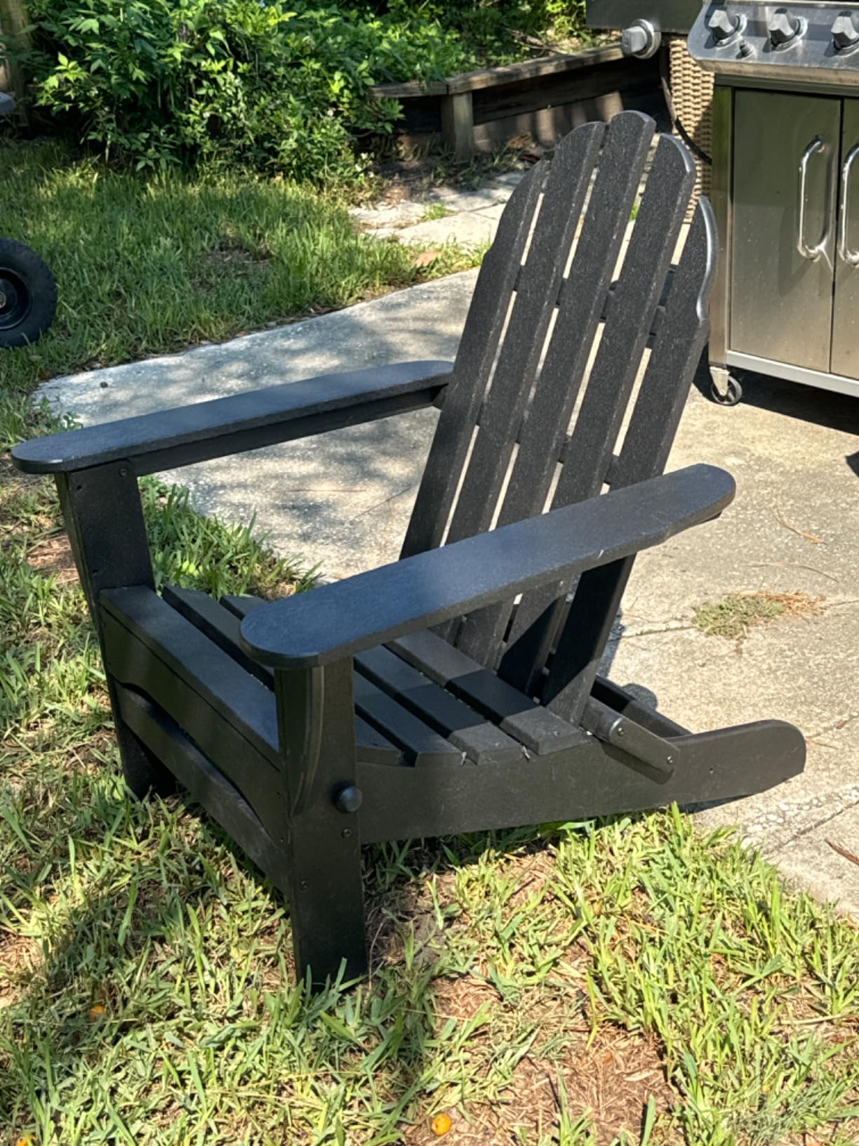 POLYWOOD AD5030NV Classic Folding Adirondack Chair, Navy customer photo 2