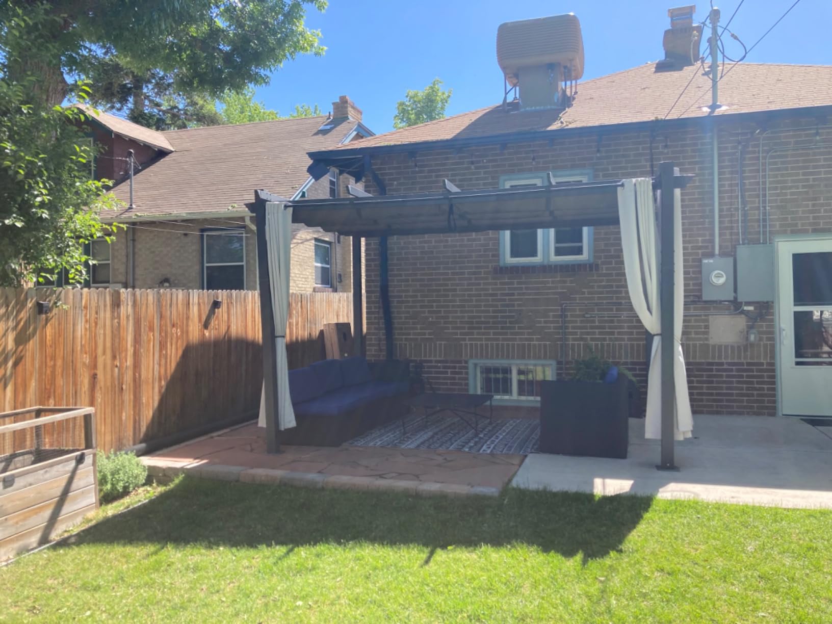 Kozyard Morgan Outdoor Retractable Pergola with Sun Shade Canopy customer photo 1