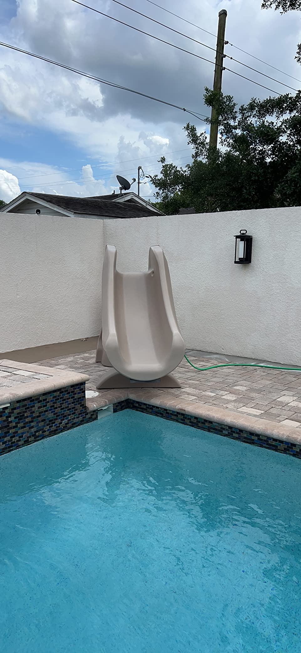 S.R.Smith SlideAway Pool Slide, Gray – Premium Water Slide customer photo 1