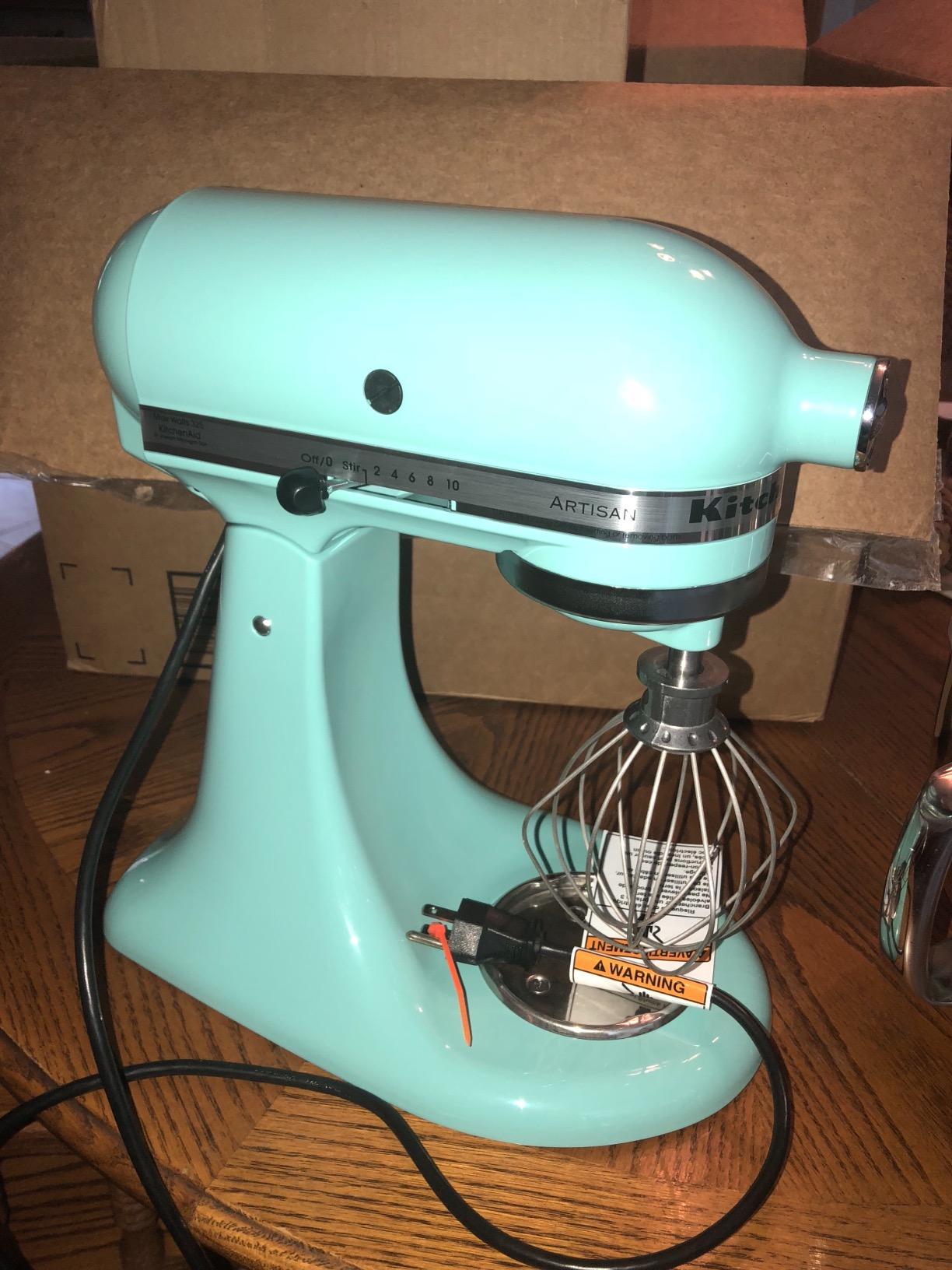 KitchenAid Artisan Series 5-Qt Tilt Head Stand Mixer KSM150PS, Blue Velvet customer photo 1