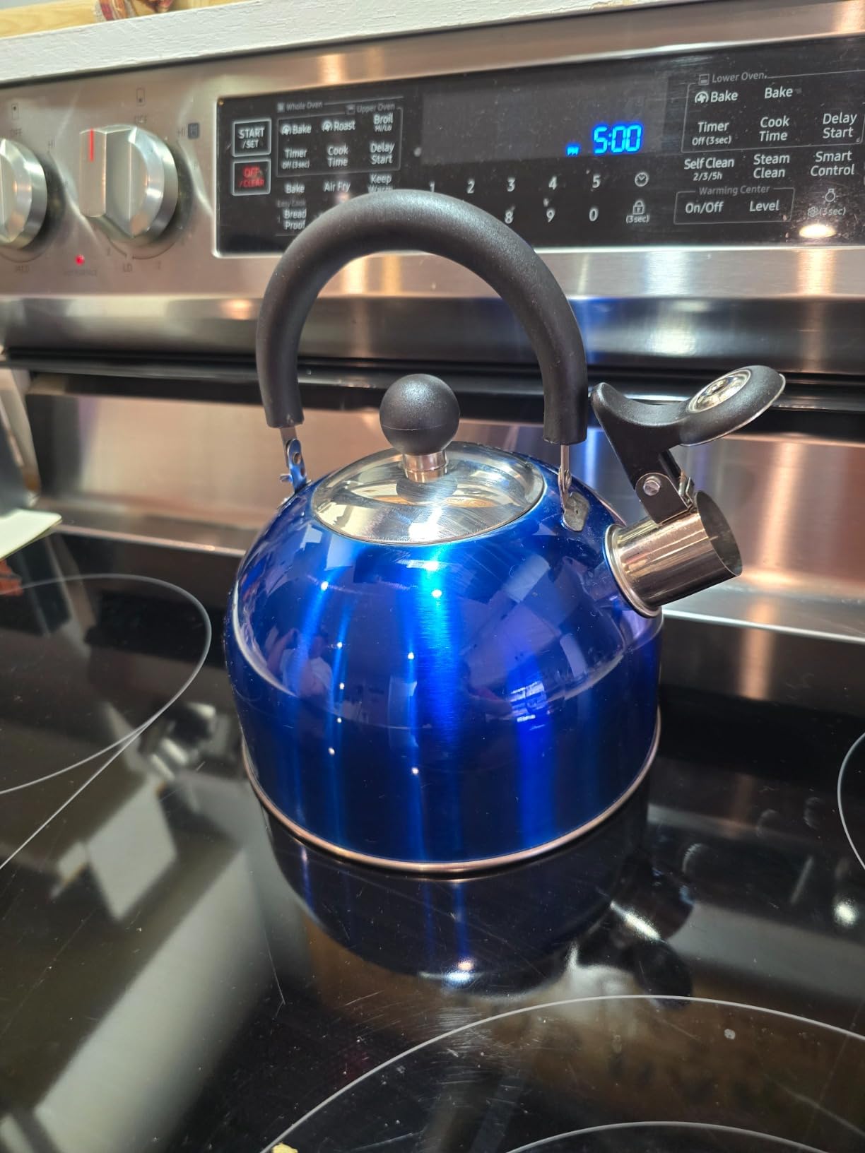 Lily's Home 2 Quart Whistling Tea Kettle, Stainless Steel Stovetop Kettle for Gas & Induction Tops, Classic Whistle Spout, Cool-Touch Handle for Safe Pouring customer photo 2