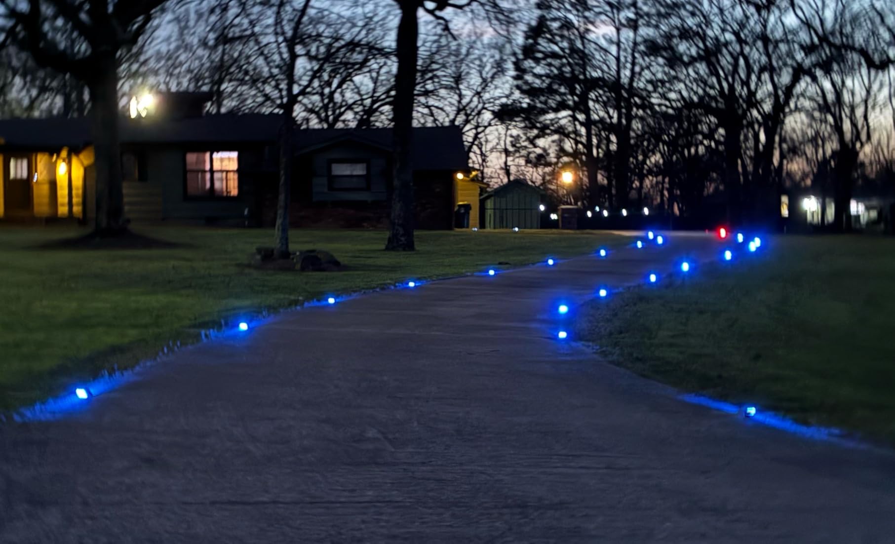VOLISUN Solar Deck Driveway Dock Lights,Solar Pathway Lights,White 12 Pack customer photo 2