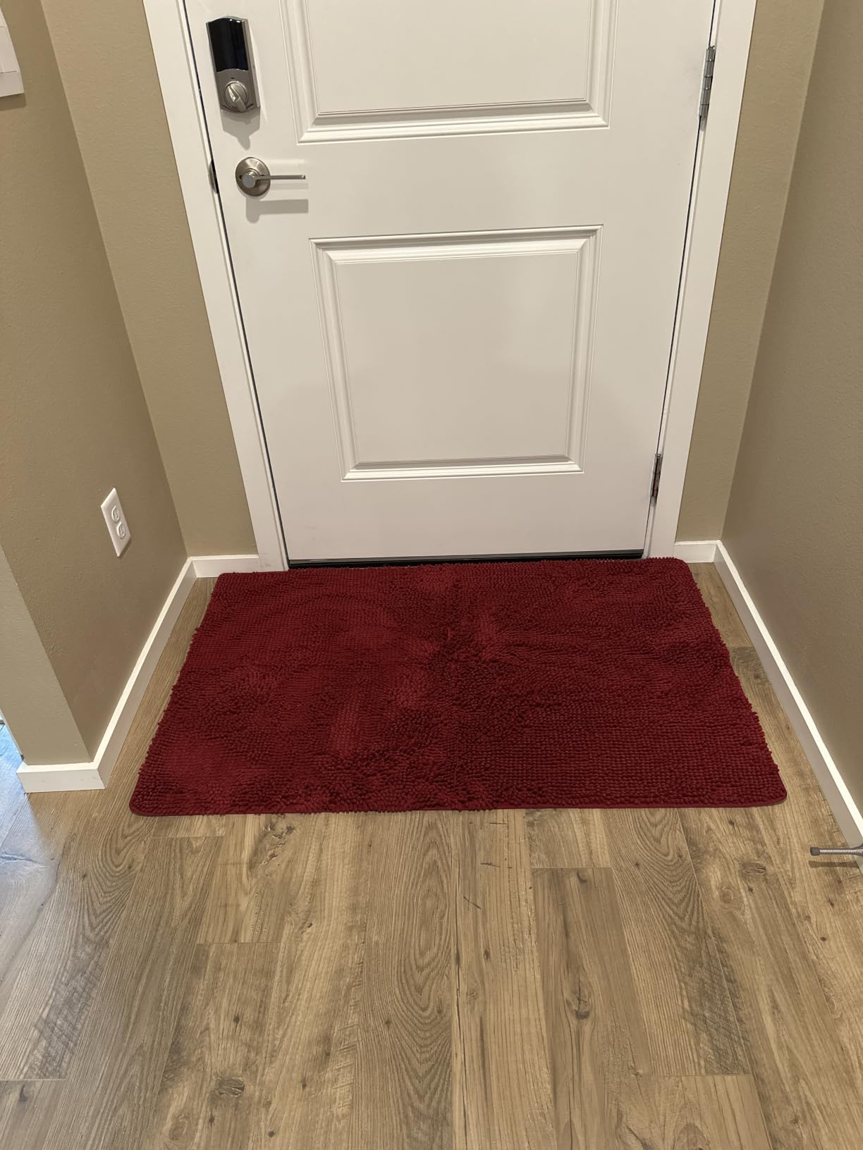 GORILLA GRIP SoakSTOPPER Dog Door Mat, Machine Wash and Dry, 24x17 Gray customer photo 2