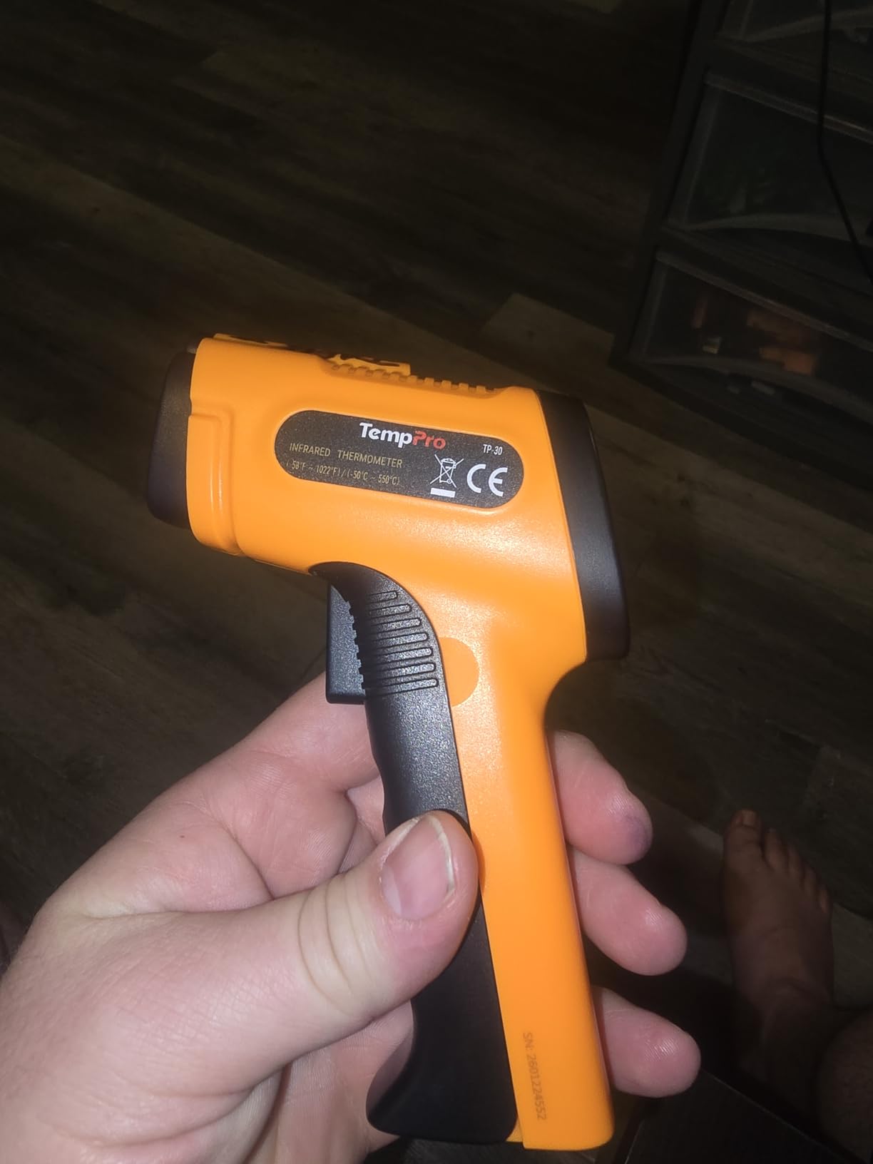 TempPro TempScan Infrared Thermometer Gun for Pizza Oven Griddle HVAC | Temperature Gun with Adjustable Emissivity, Infrared Thermometer for Cooking BBQ Meat Engine, Temp Gun with -58~1022°F customer photo 1