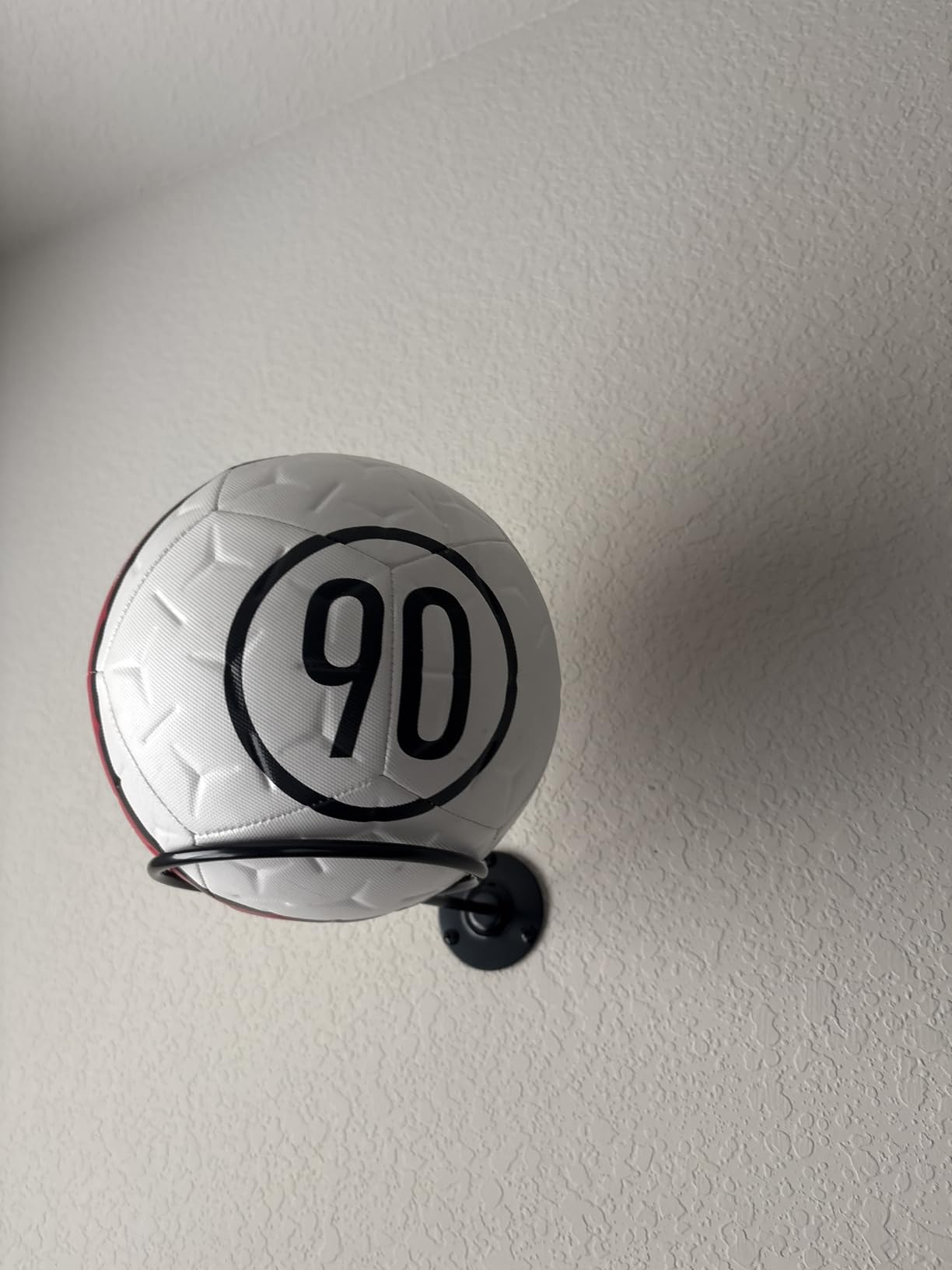 S SUCHEK Basketball & Sports Ball Holder - Wall Mount Display Storage for Basketball, Soccer, Volleyball, Football, Rugby customer photo 2