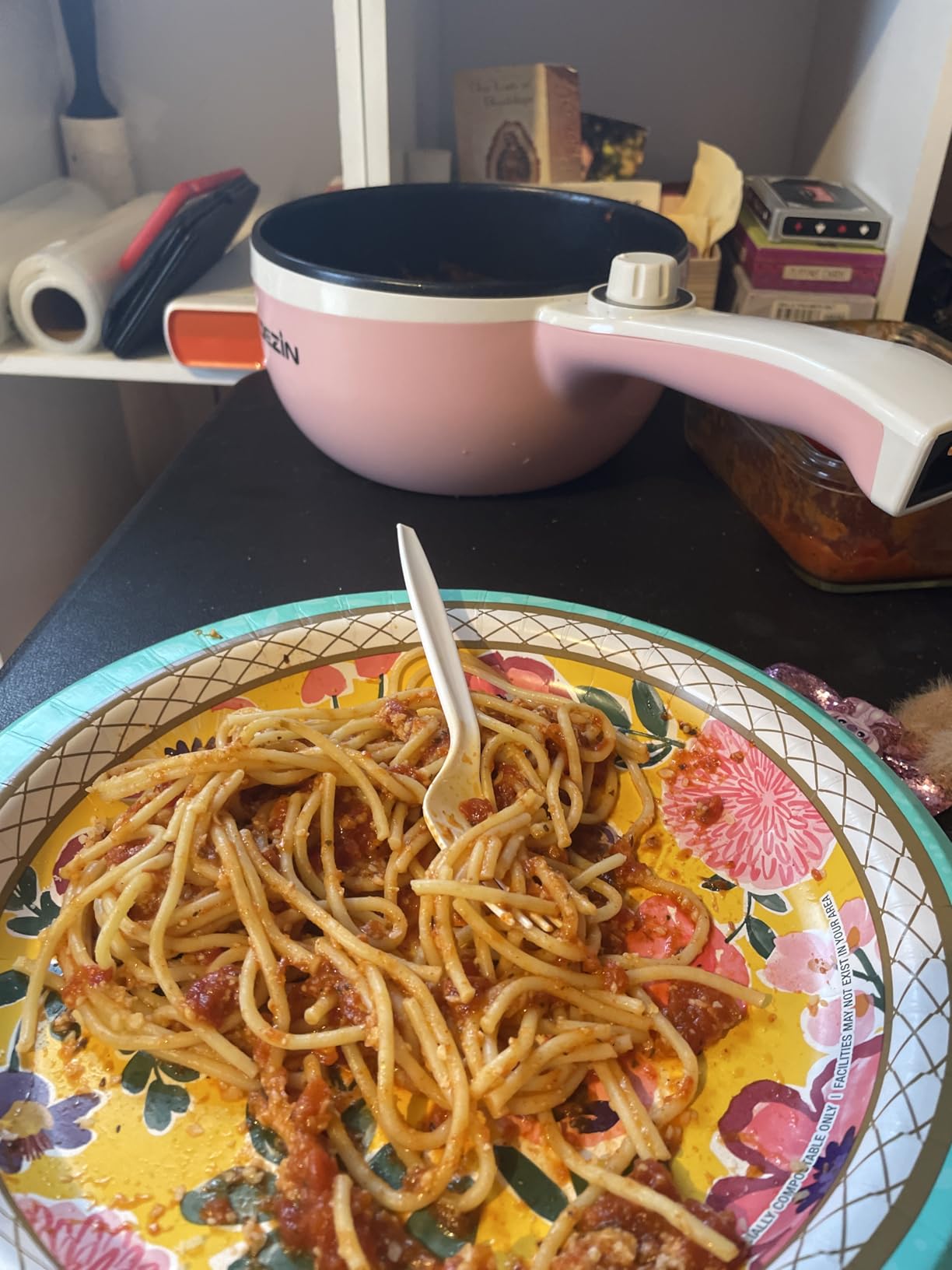 Dezin Electric Pot, 1.5L Non-Stick Portable Hot Pot Electric Upgraded, 700W customer photo 2