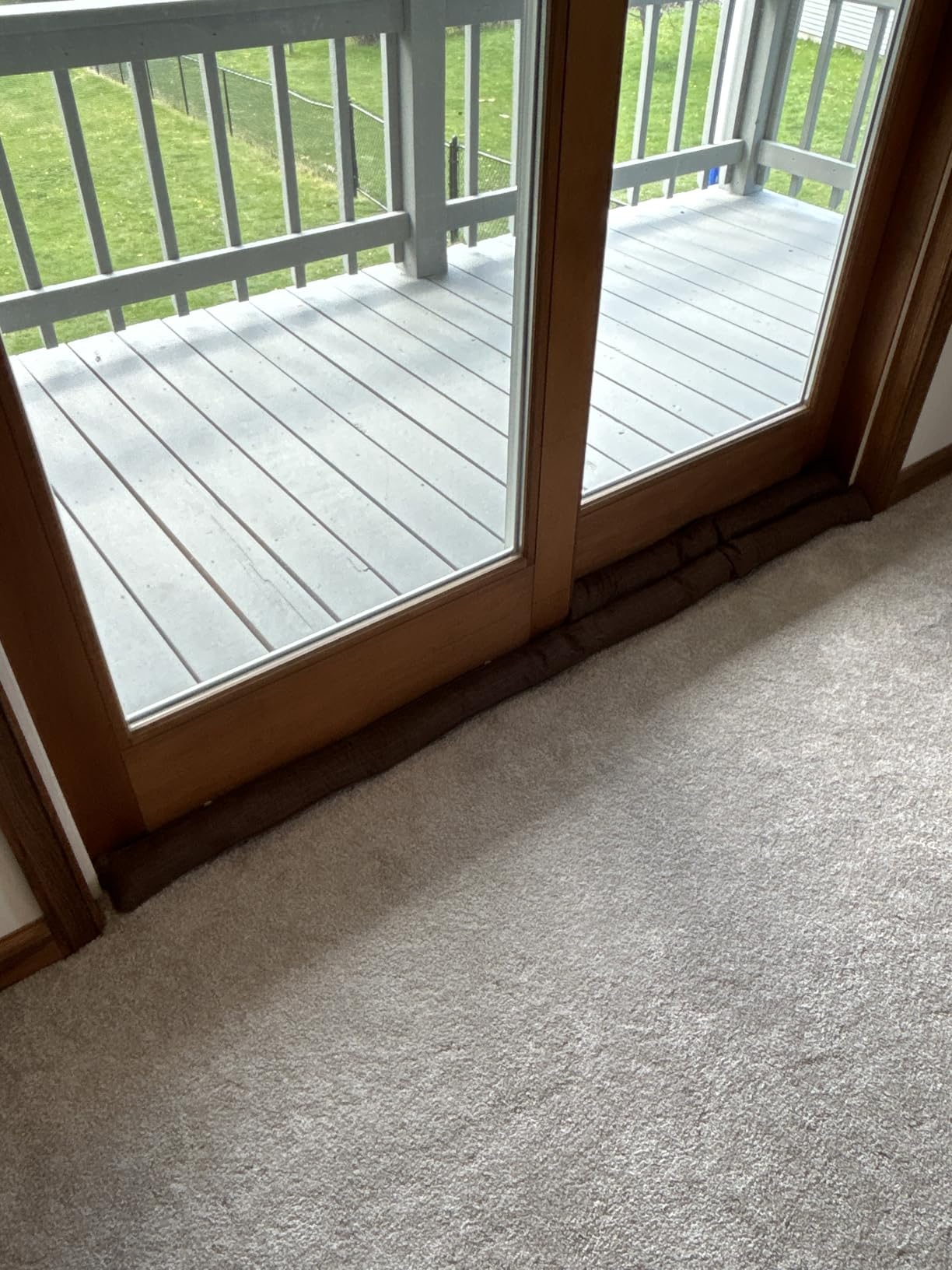 HOME DISTRICT Sliding Door Draft Stopper - Glass Door Draft Blocker, Patio Under Door Draft Stopper, Door Air Blocker Draft Dodger - Approx. 71