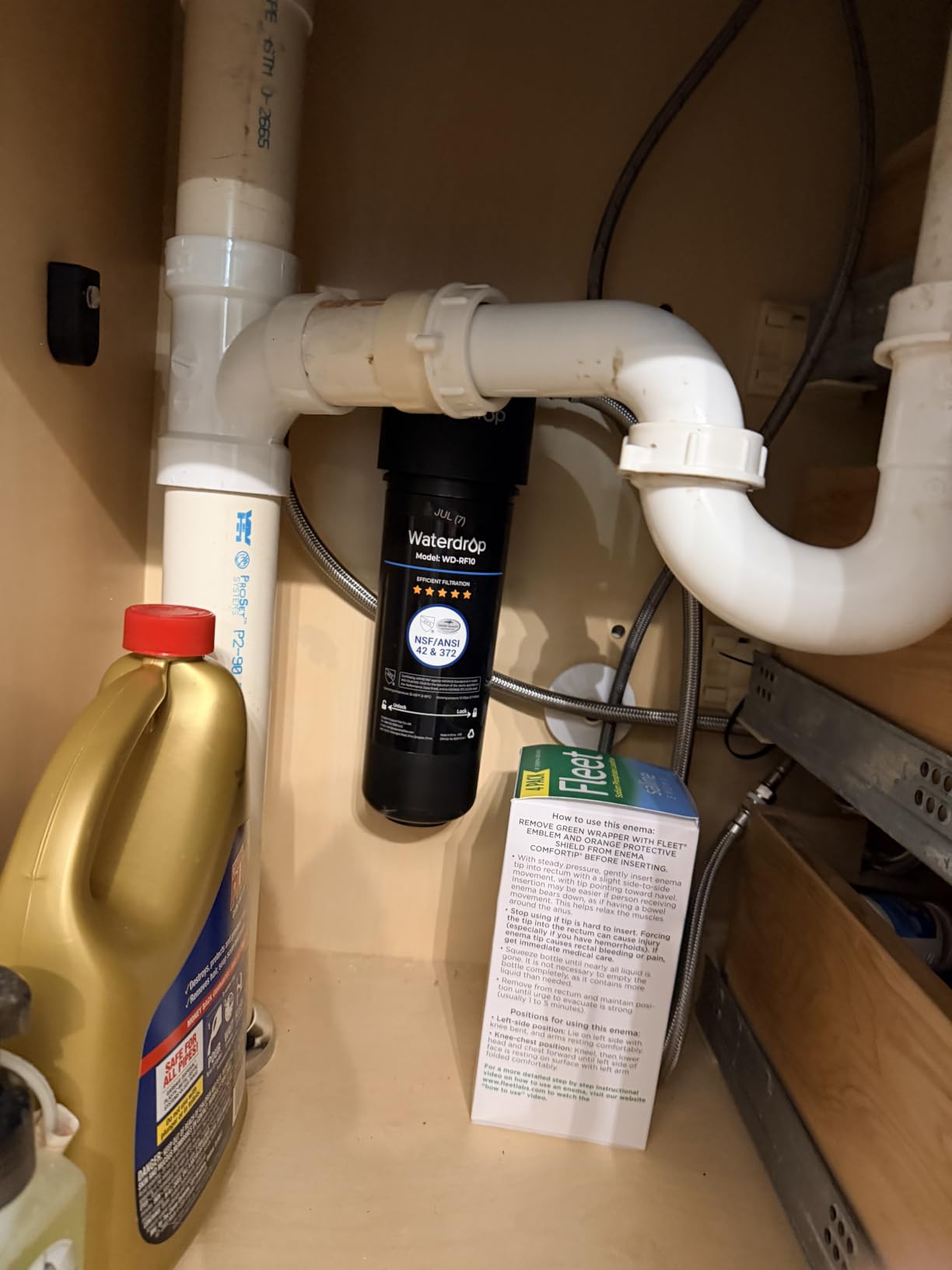 Waterdrop 10UA Under Sink Water Filter System, NSF/ANSI 42 Certified 1 Year | Reduces PFAS, PFOA/PFOS, Lead, Chlorine, Bad Taste & Odor, Under Counter Water Filter Connects Directly to Your Faucet customer photo 1