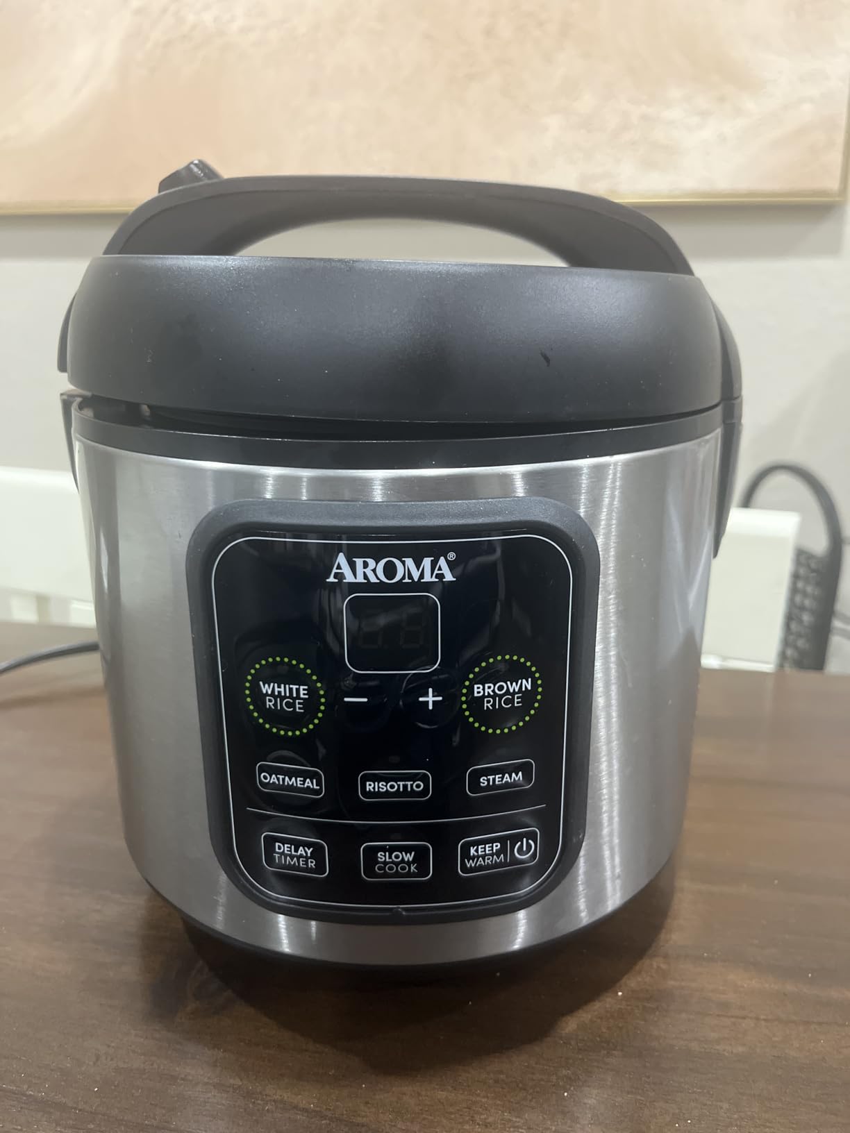 Aroma Housewares ARC-994SB Rice & Grain Cooker Slow Cook, Steam, Oatmeal, Risotto, 8-cup cooked/4-cup uncooked/2Qt, Stainless Steel customer photo 2