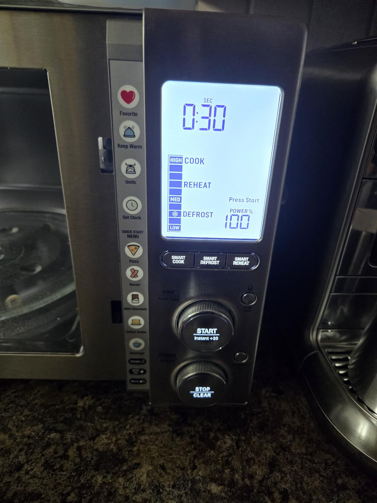 Breville BMO850BSS Smooth Wave Microwave Oven, Brushed Stainless Steel | Cook smarter, not louder with this countertop microwave with inverter that delivers steady power for precise results customer photo 2