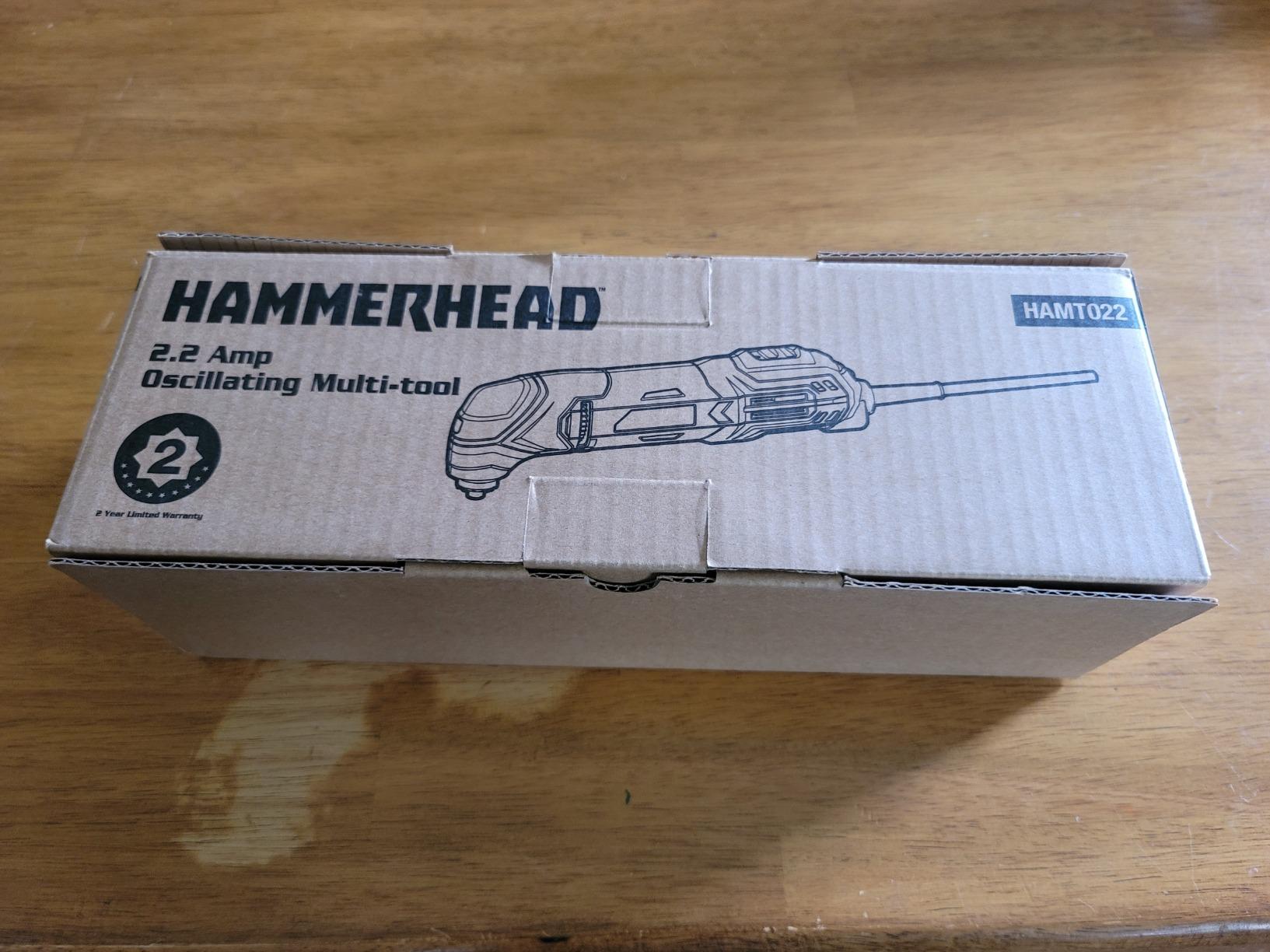 Hammerhead 2.2-Amp Oscillating Multi-Tool with 1pc Flush Cut Blade, 1pc Semicircle Saw Blade, 1pc Sanding pad, 3pcs Sanding Paper - HAMT022 customer photo 1