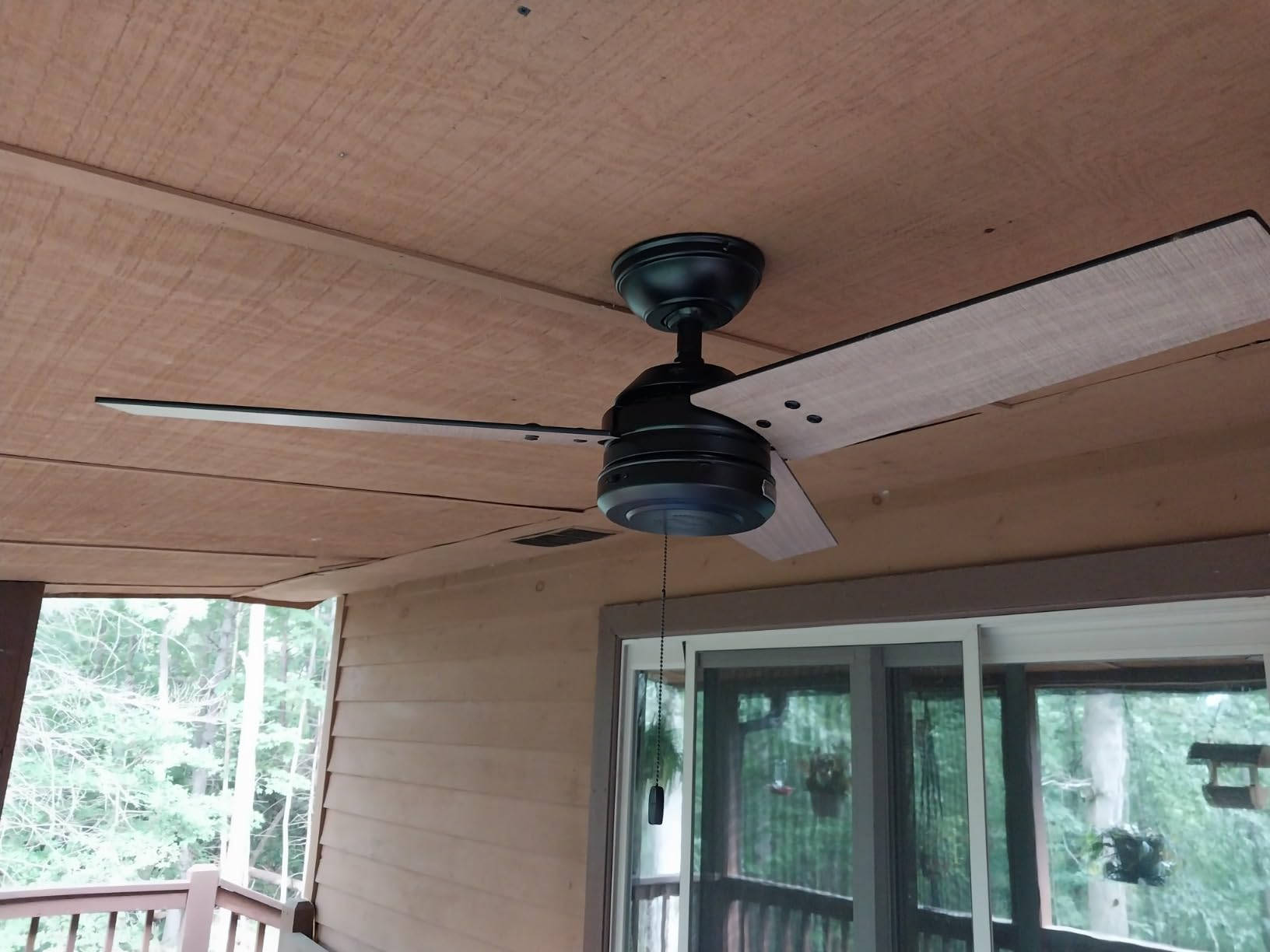 Hunter Cassius, Outdoor or Indoor, Ceiling Fan, 44 inch, Matte Black customer photo 2