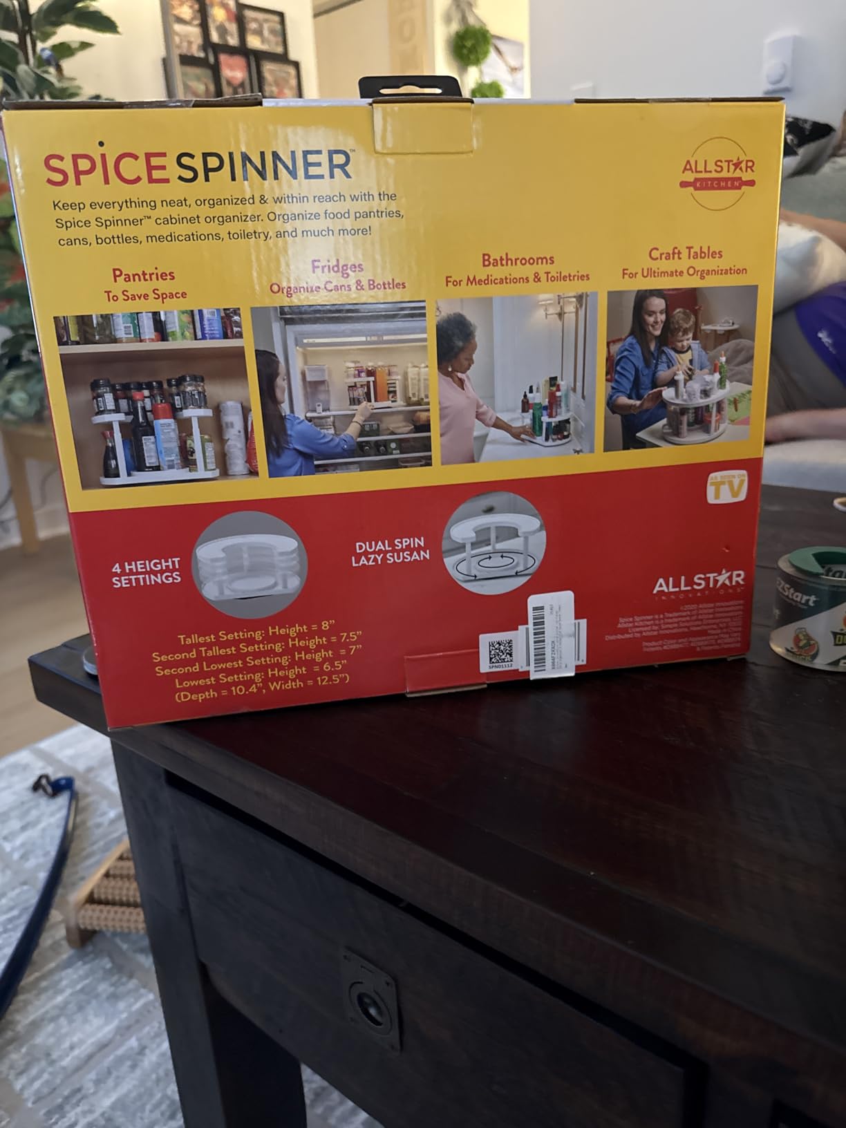 Allstar Innovations Spice Spinner Two-Tiered Spice Organizer & Holder That Saves Space, Keeps Everything Neat, Organized & Within Reach With Dual Spin Turntables customer photo 2