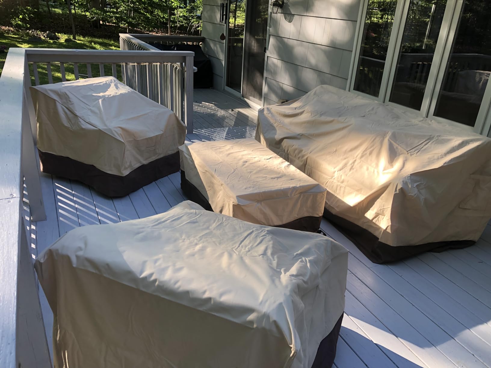 Vailge Patio Sofa Cover 3-Seater & Outdoor Couch Cover Waterproof customer photo 2