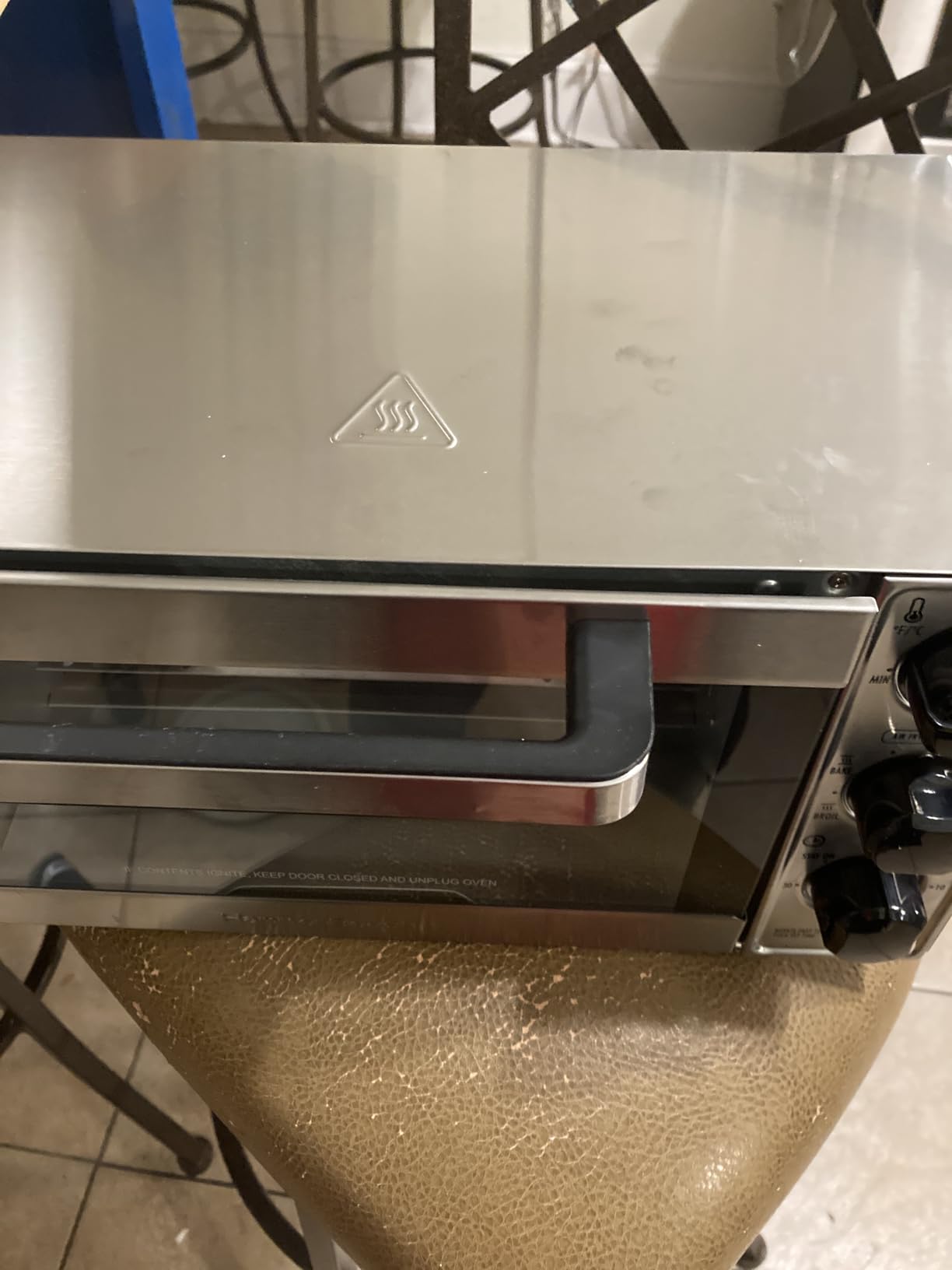 Hamilton Beach 4 Slice Countertop Air Fryer Toaster Oven Combo | Air Fry, Bake, Broil, Toast | 30 Minute Timer | Automatic Shut Off | 200 to 450ºF Adjustable Temp | Stainless Steel | 31403J customer photo 2